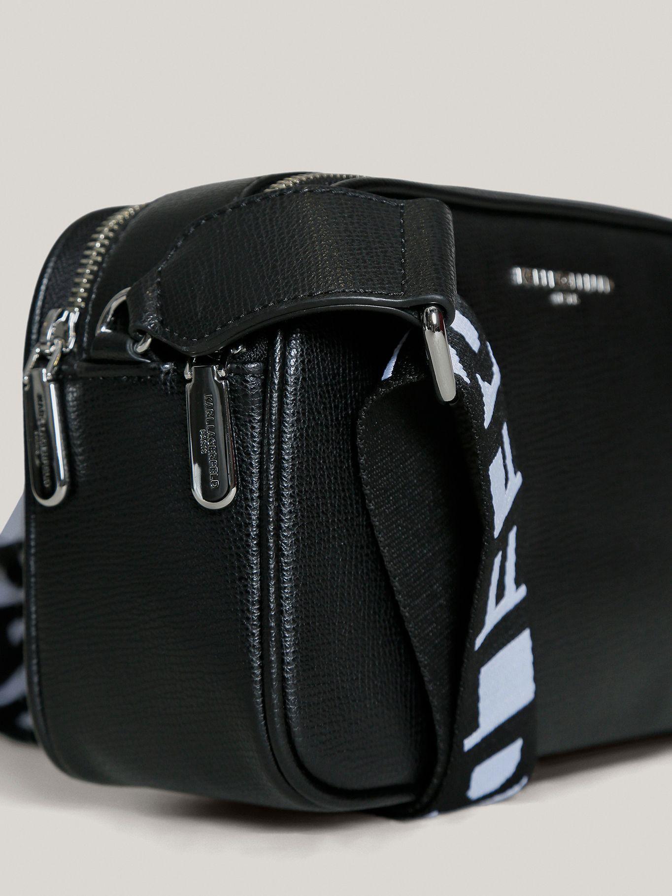 Cartera cruzada cremallera Maybelle Café Karl Lagerfeld-5