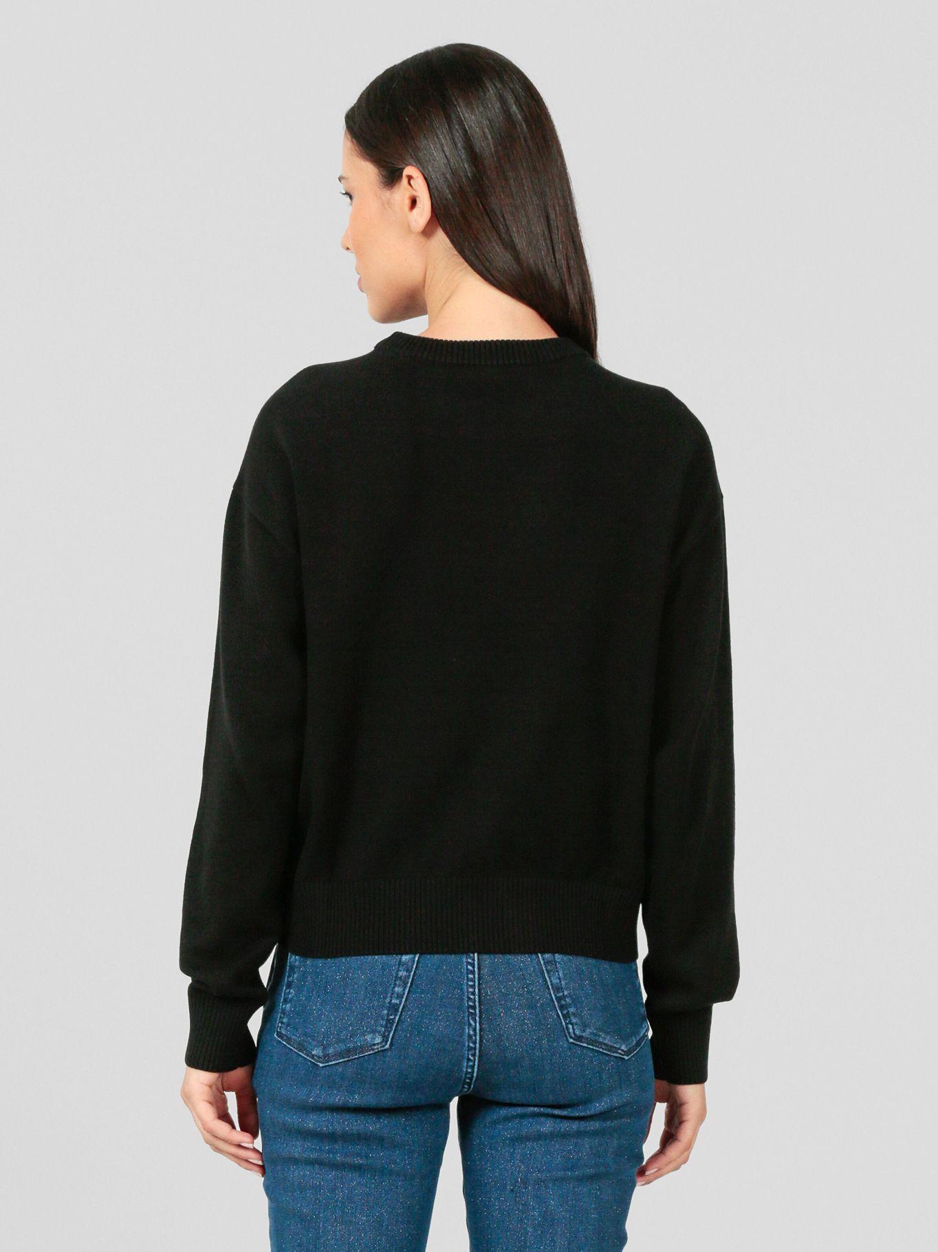 Sweater regular con logotipo Negro Karl Lagerfeld-2