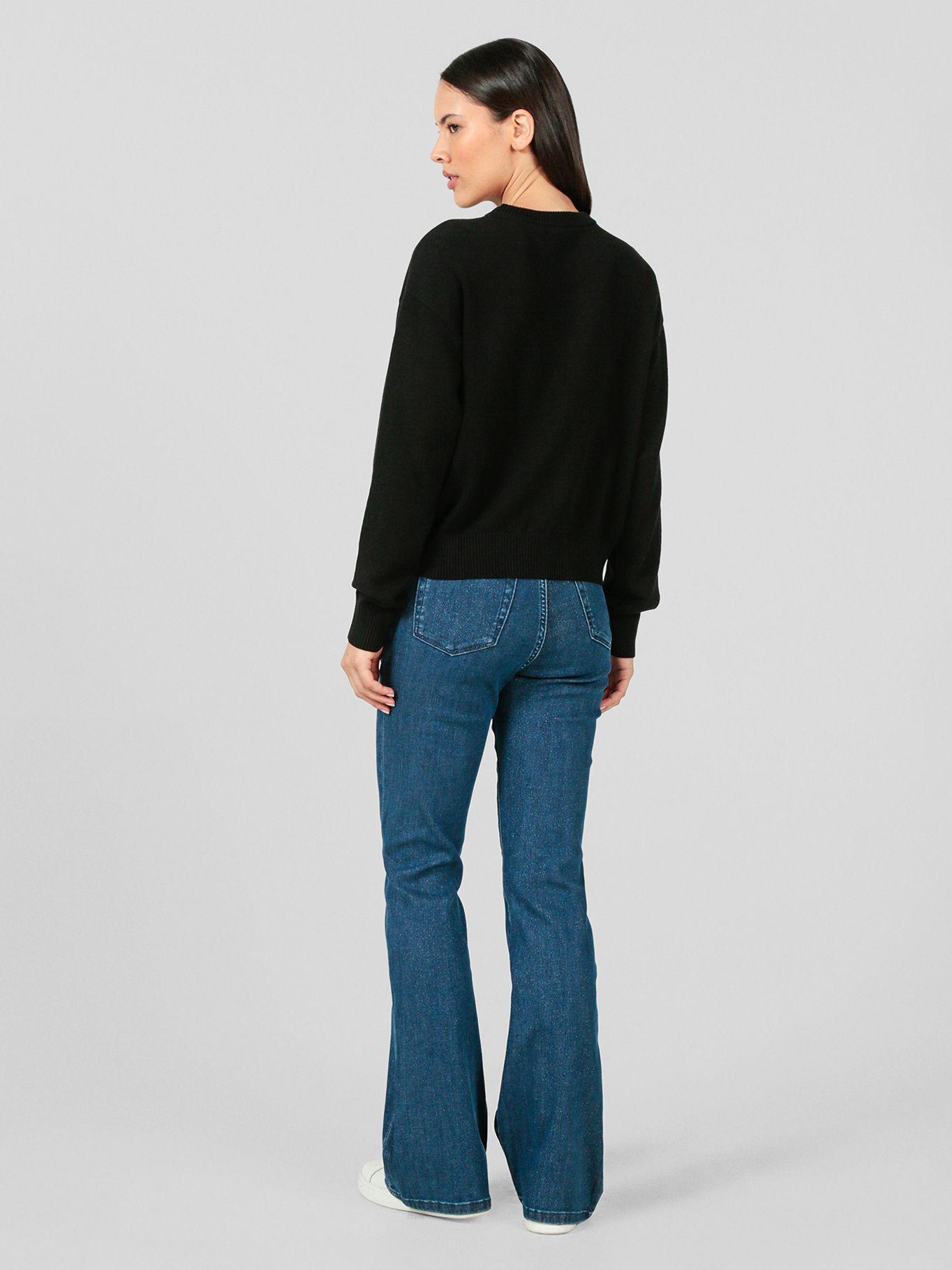 Sweater regular con logotipo Negro Karl Lagerfeld-3