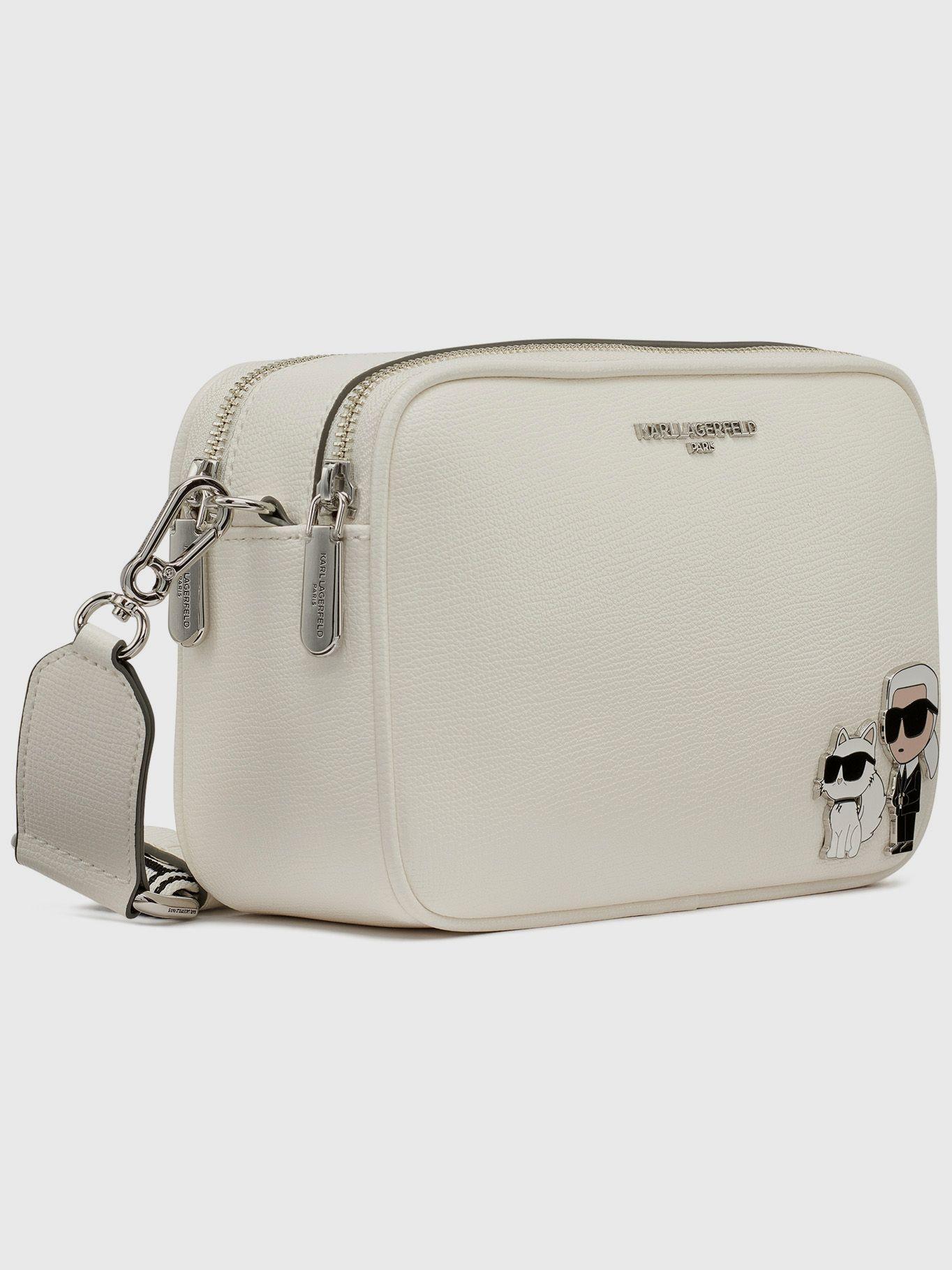 Cartera cruzada Maybelle/ Blanco Karl Lagerfeld-4