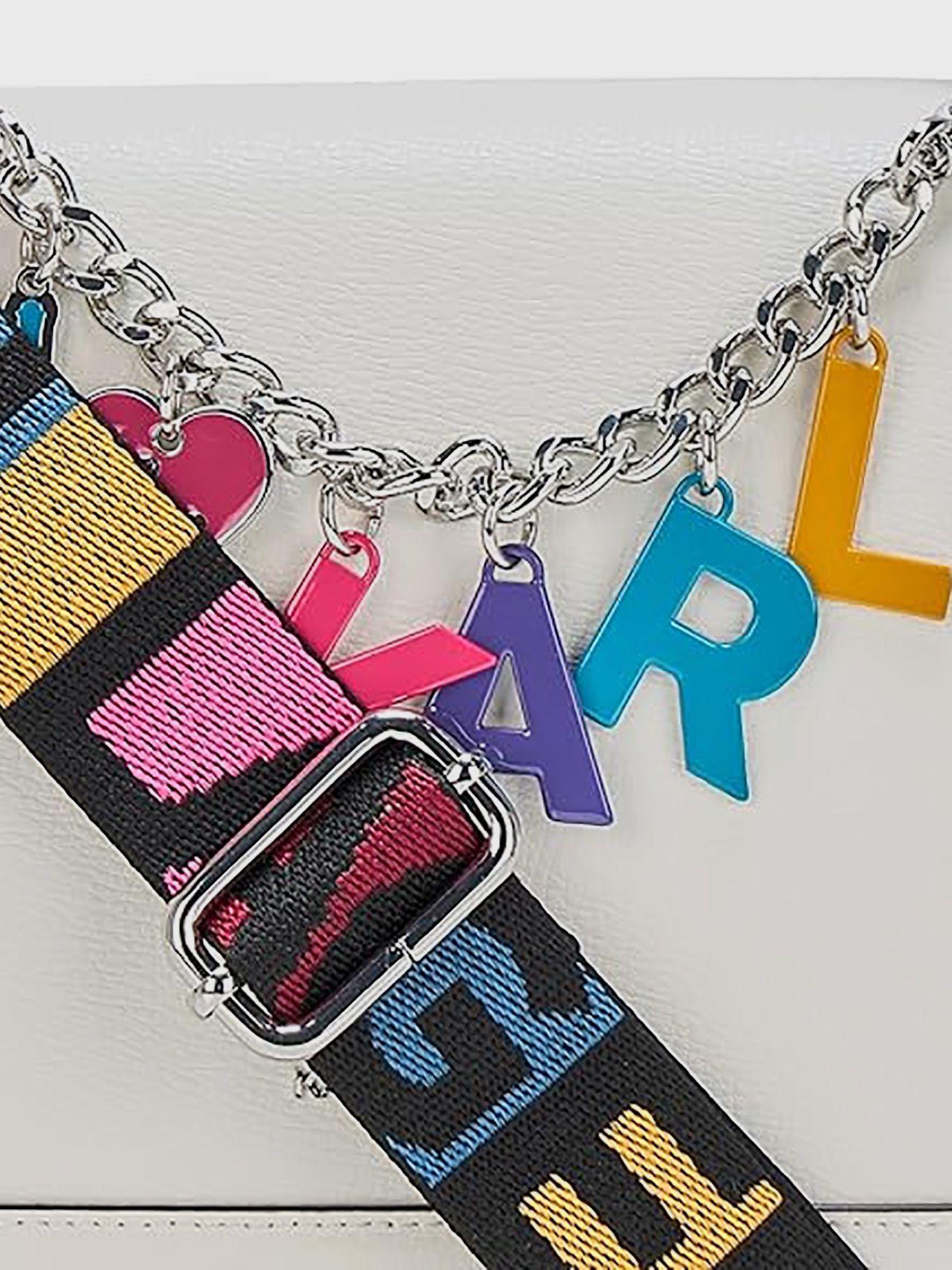 Cartera cruzada con logotipo metálico - Simone-3