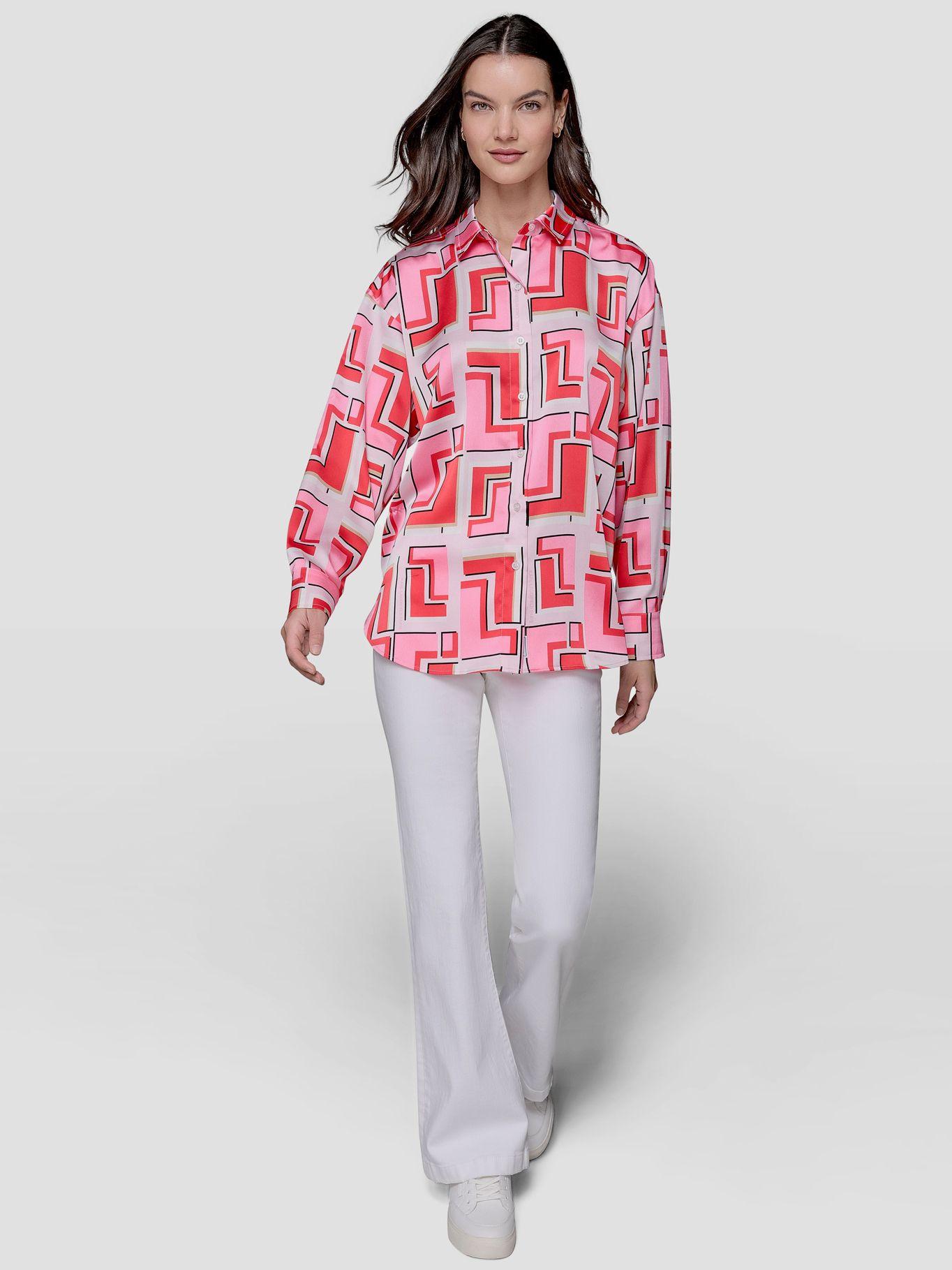 Camisa oversize con estampado Multicolor Karl Lagerfeld-1