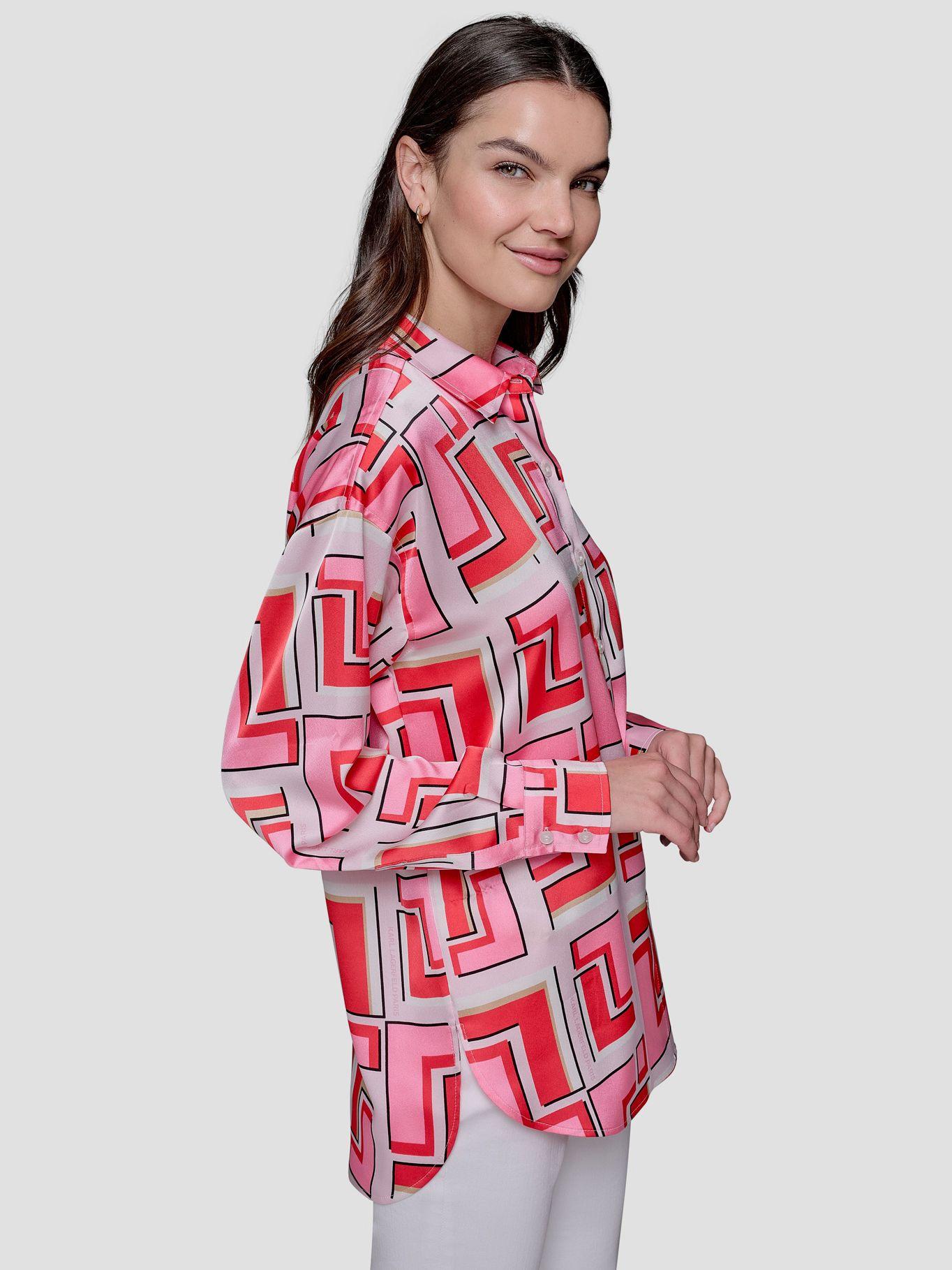 Camisa oversize con estampado Multicolor Karl Lagerfeld-3