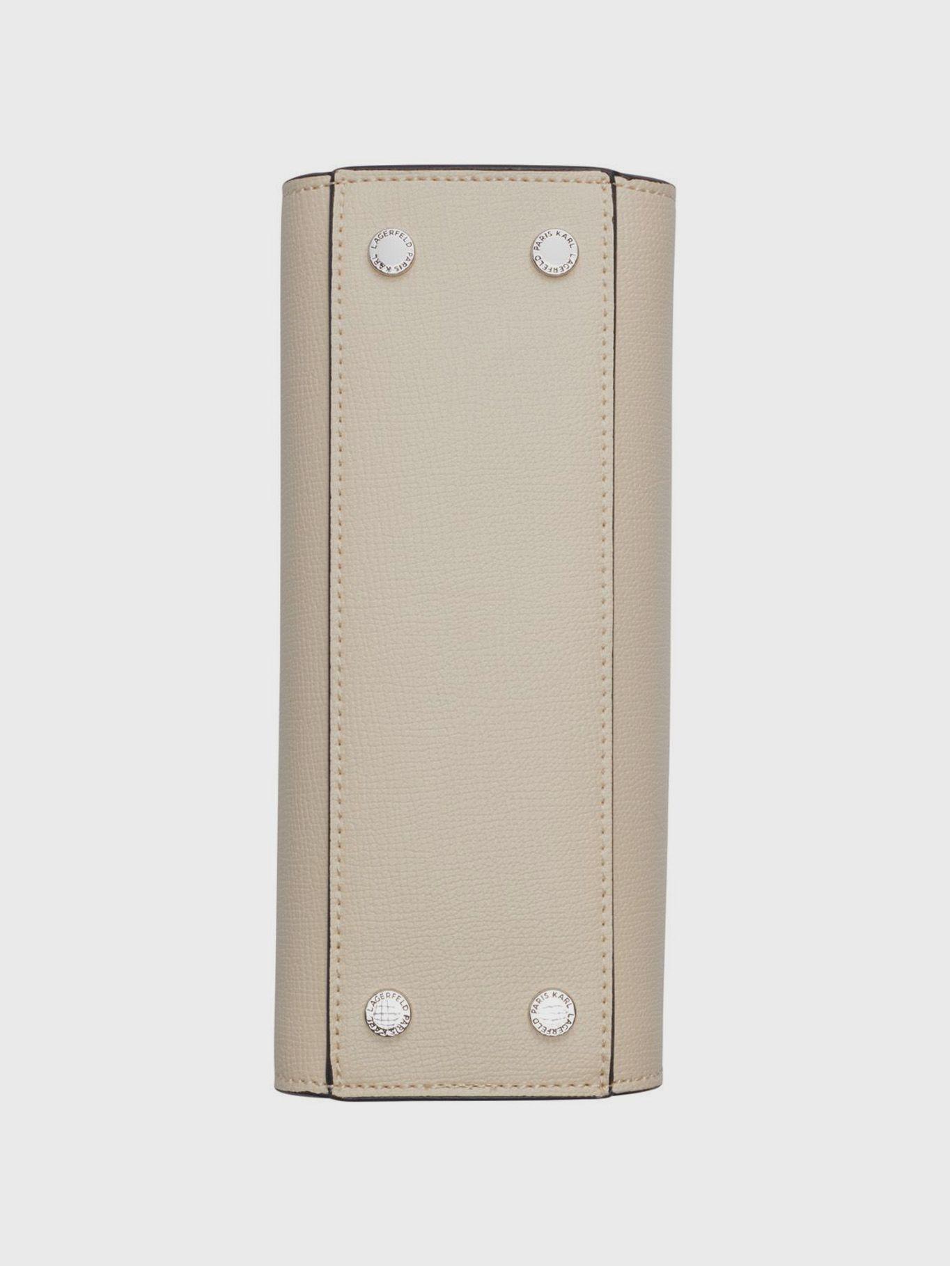 Cartera cruzada con llavero - Maybelle Beige-4