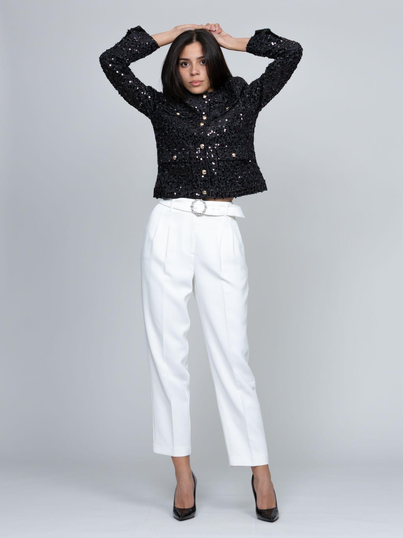 Pantalón non deminbl Blanco Karl Lagerfeld-0