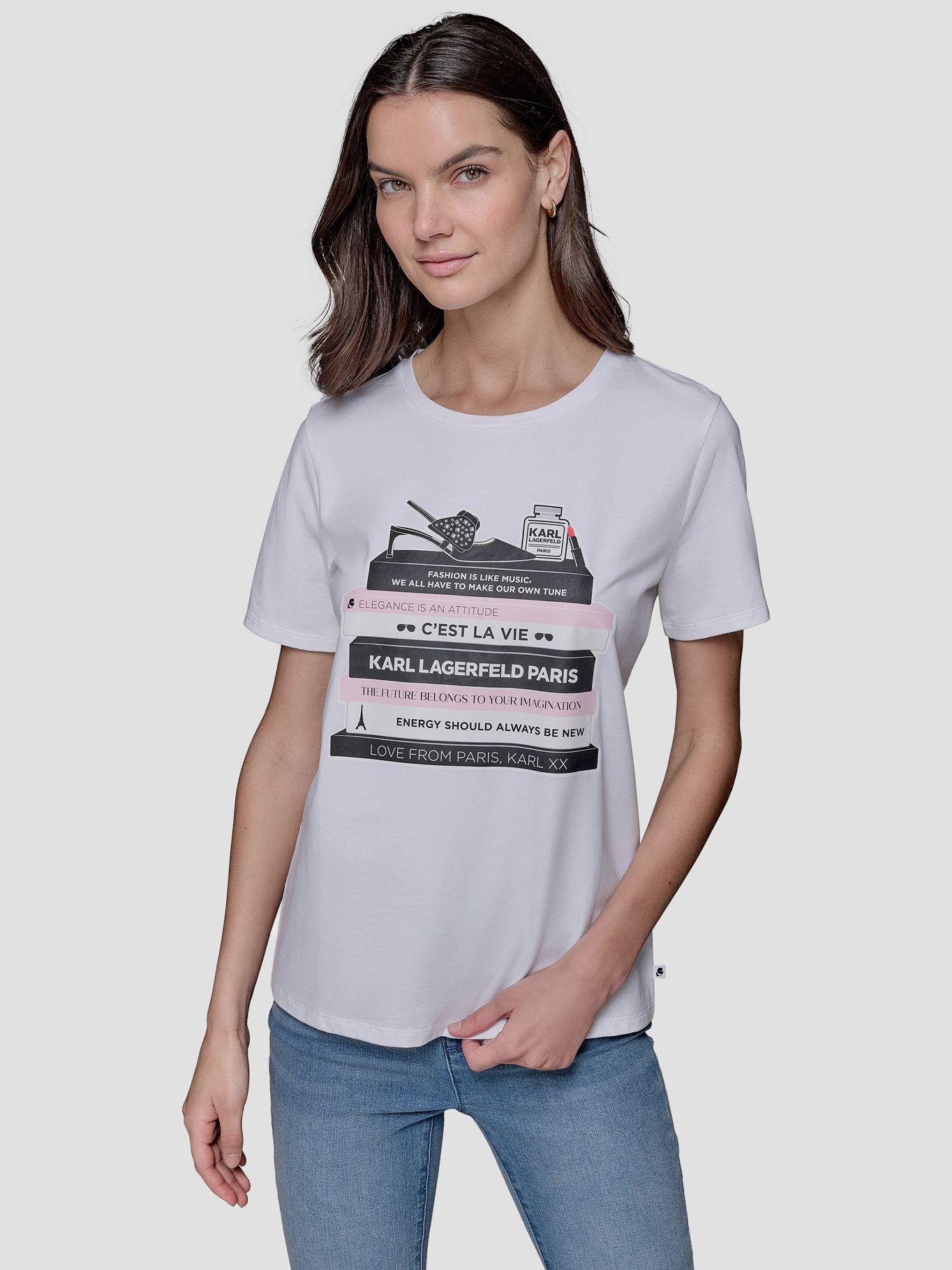 Polera Karl Books Blanco Karl Lagerfeld-0