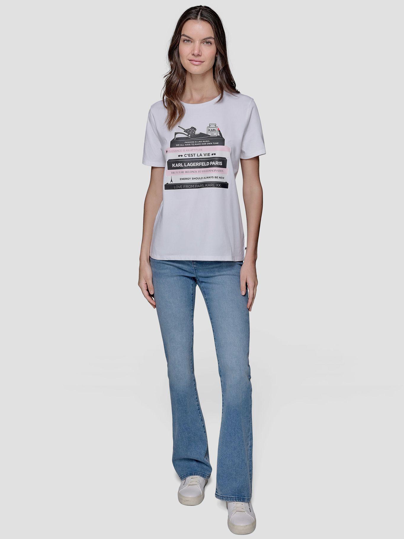 Polera Karl Books Blanco Karl Lagerfeld-1
