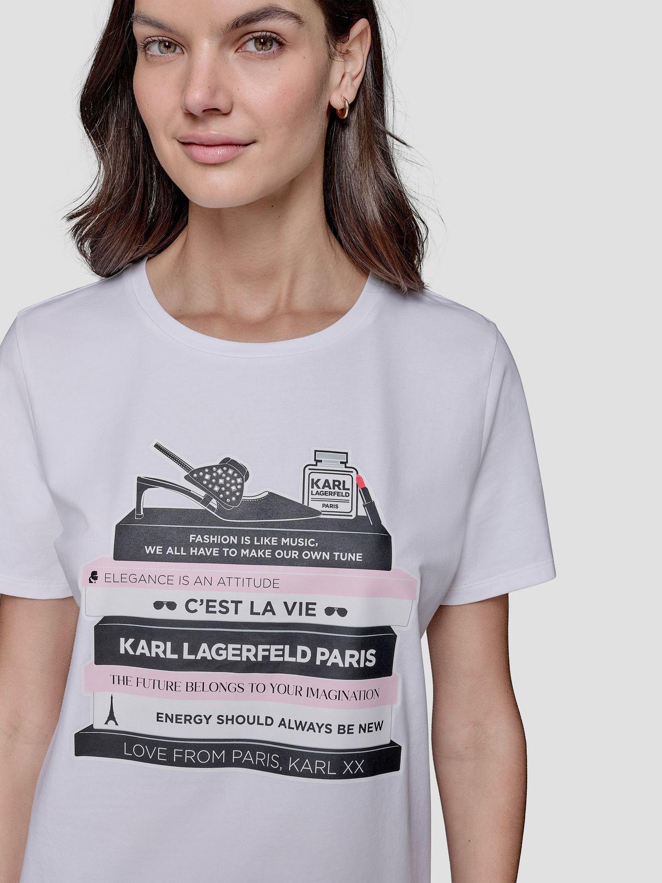 Polera Karl Books Blanco Karl Lagerfeld-4