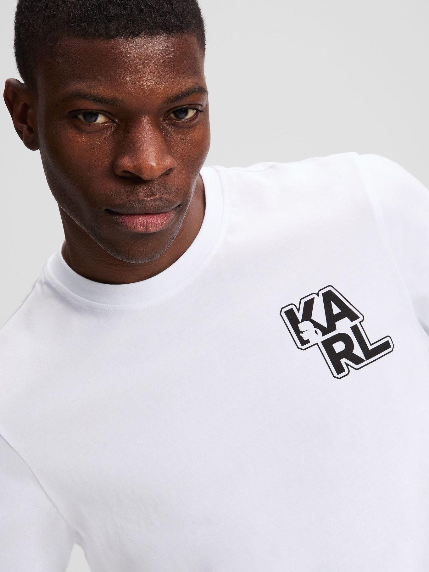 Polera con logotipo Blanco -Karl Lagerfeld-3
