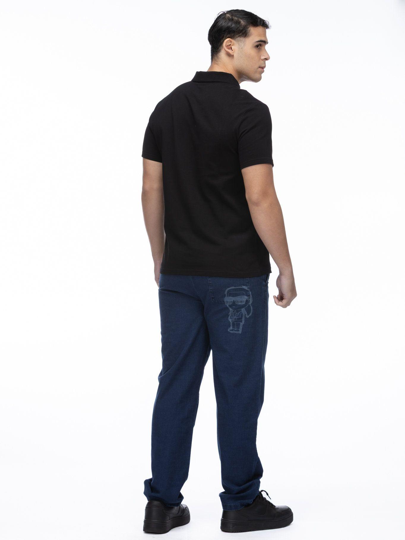 Polo con parche Ikon Negro Karl Lagerfeld-2