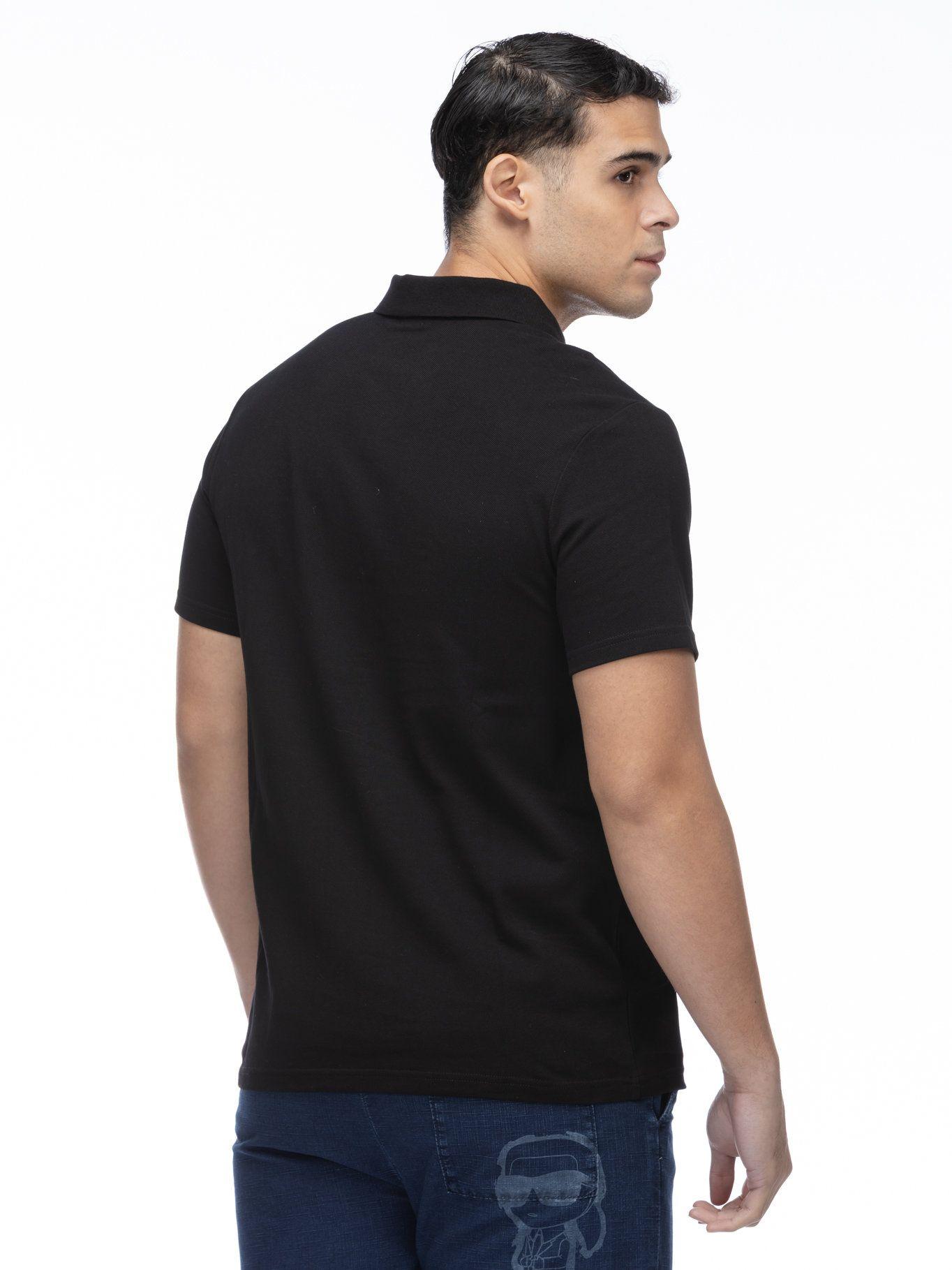 Polo con parche Ikon Negro Karl Lagerfeld-3