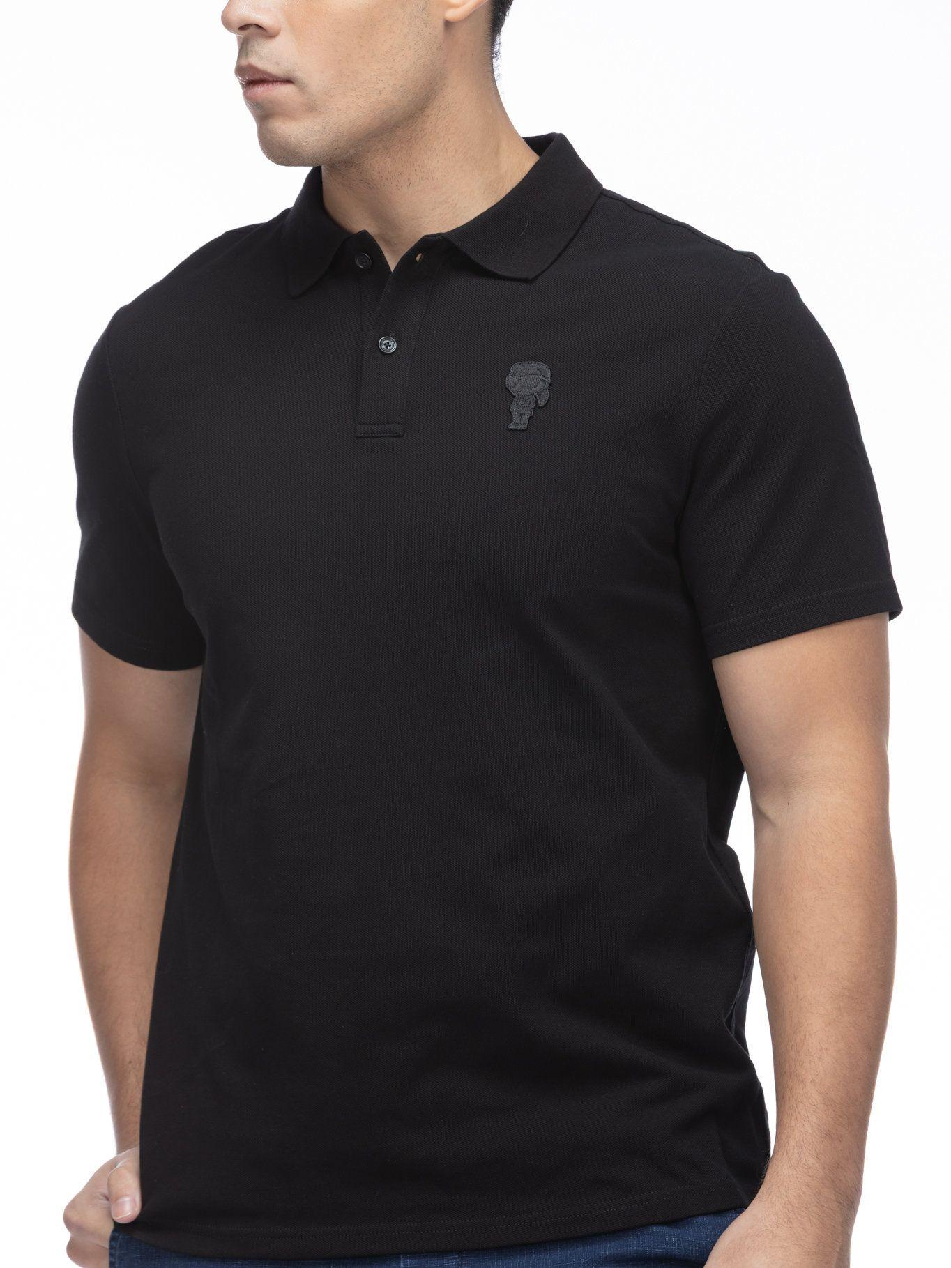 Polo con parche Ikon Negro Karl Lagerfeld-4