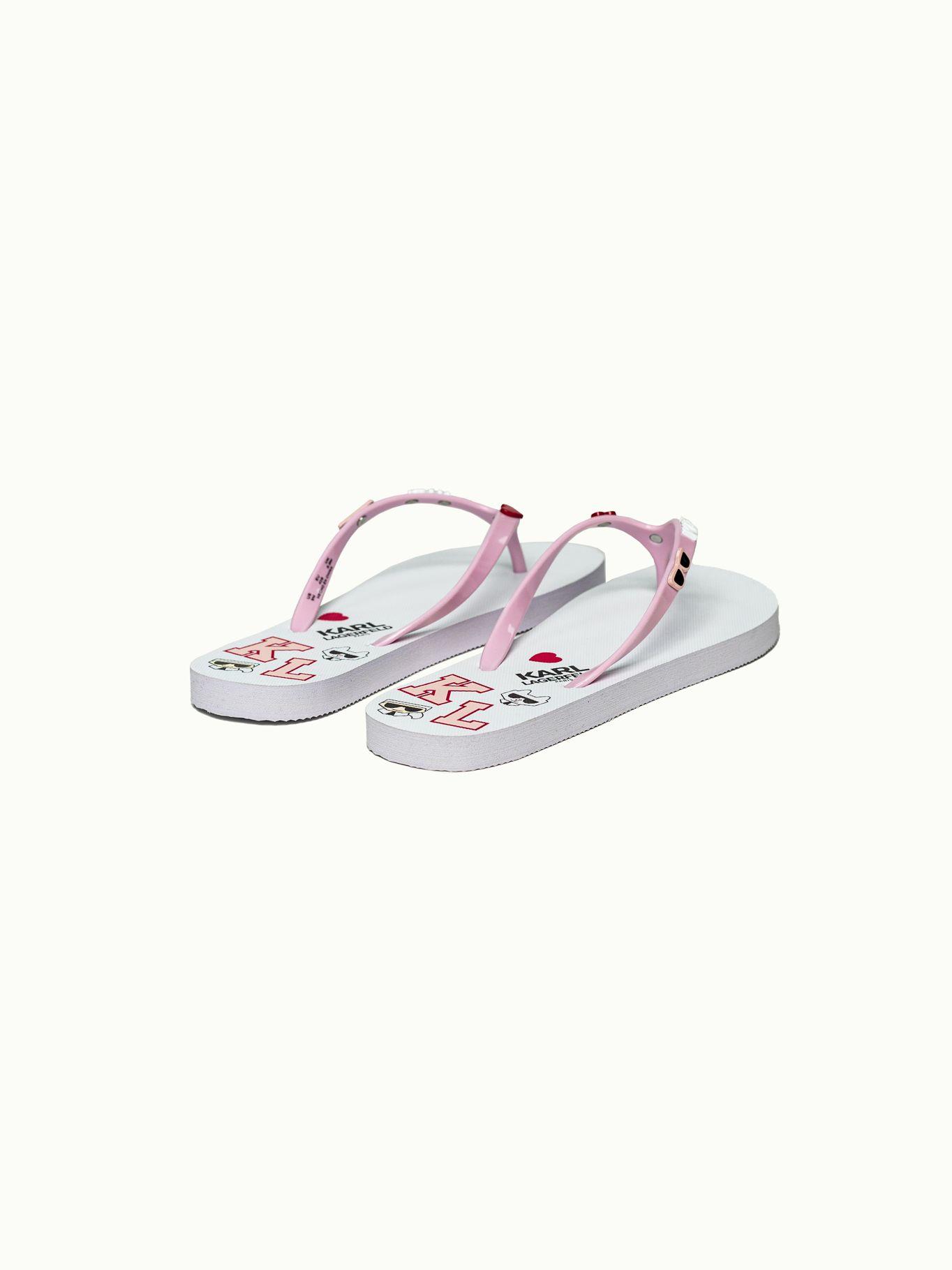 Sandalias thong Zamir decorativos Blanco Karl Lagerfeld-2
