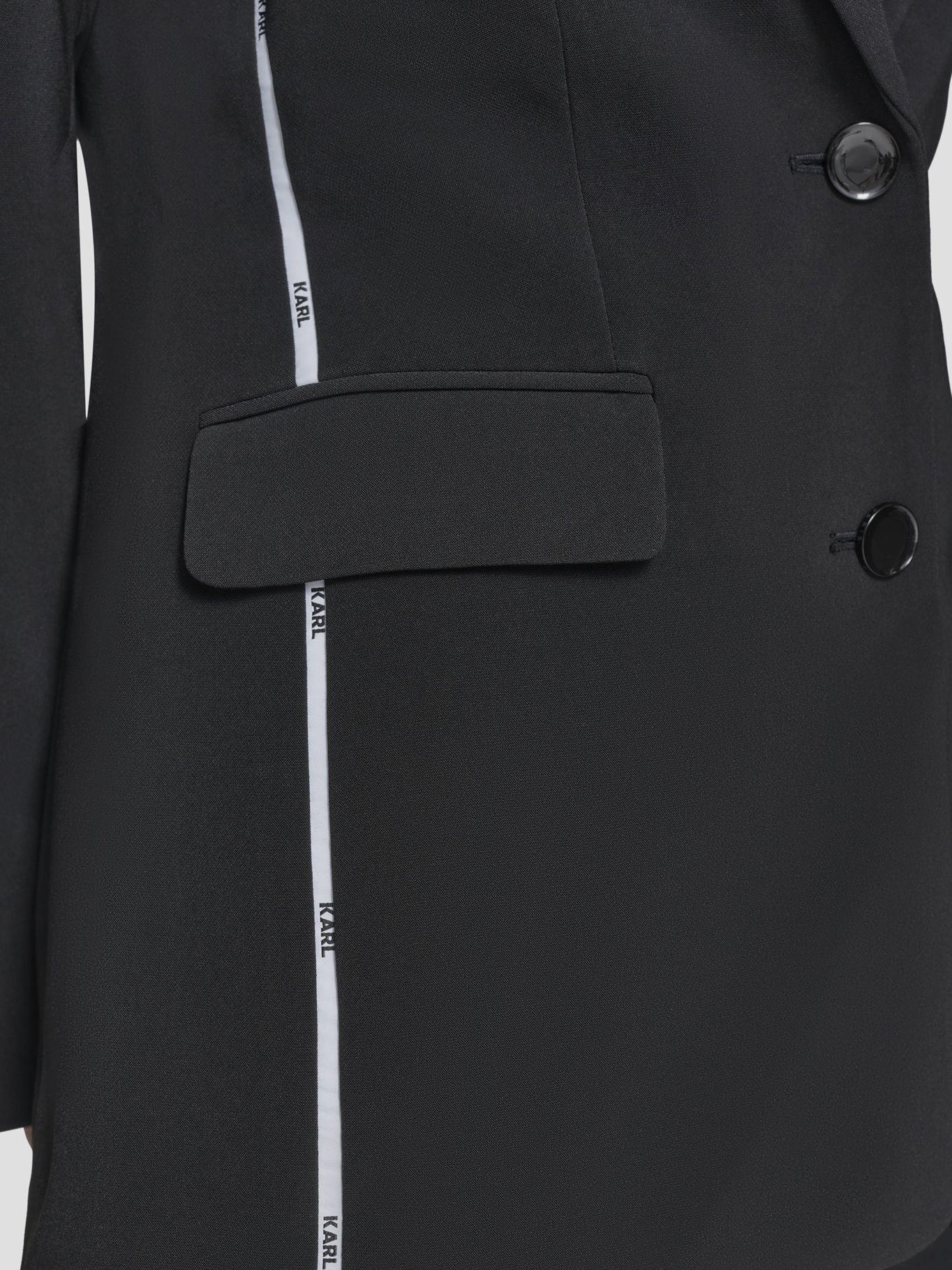 Blazer con ribetes en contraste-4