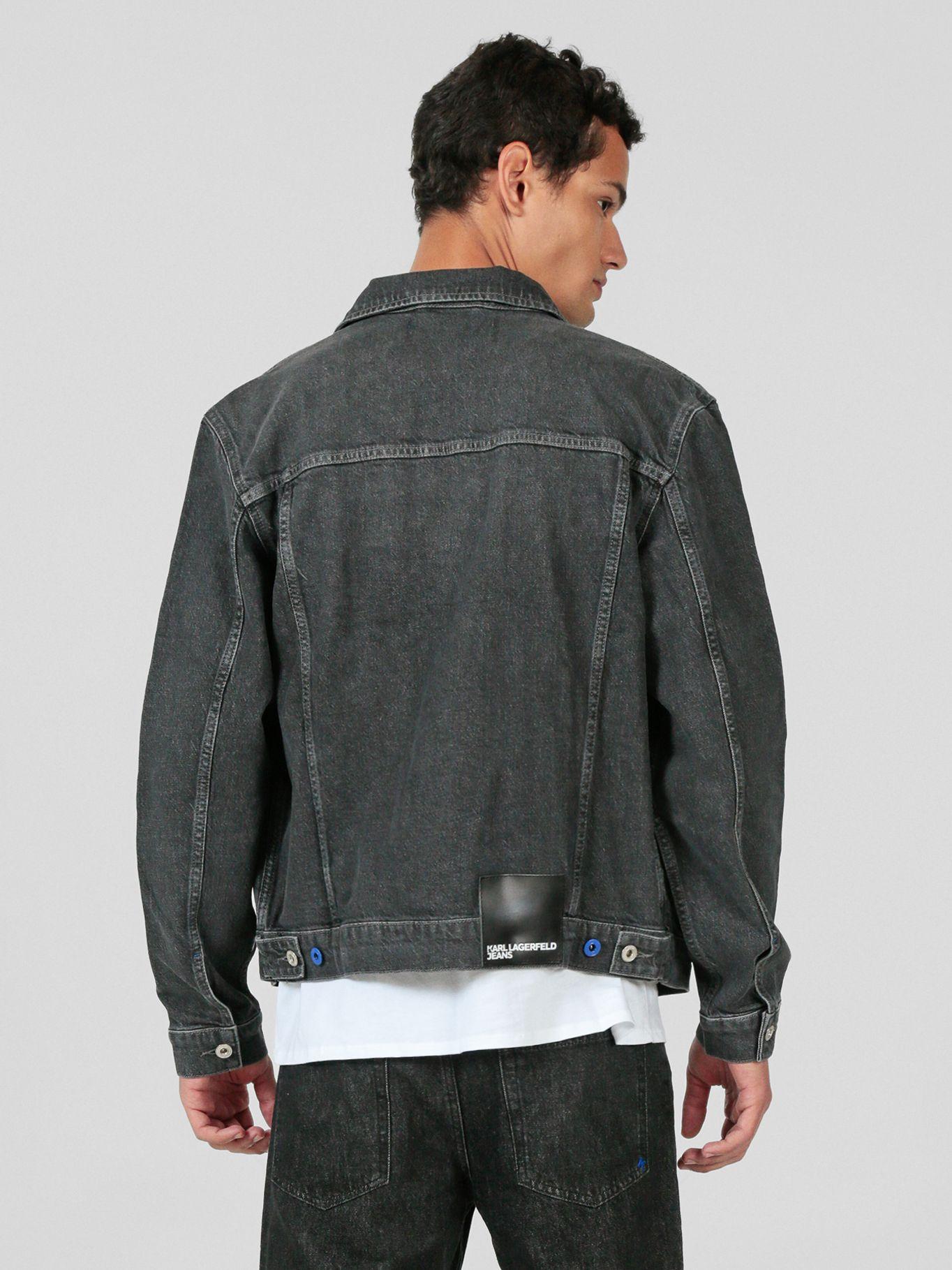 Chaqueta regular denim bolsillo Negro Karl Lagerfeld-2