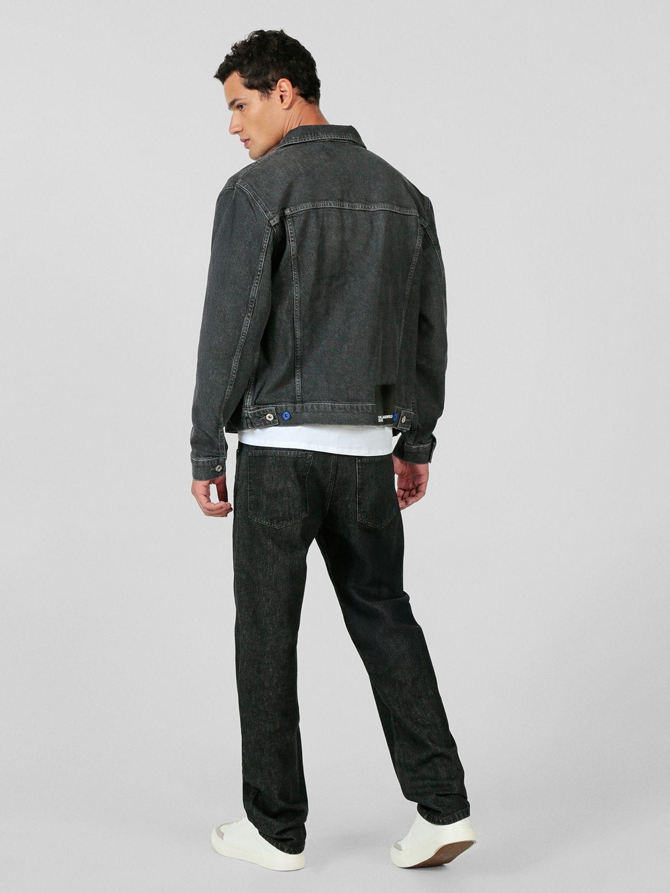 Chaqueta regular denim bolsillo Negro Karl Lagerfeld-3
