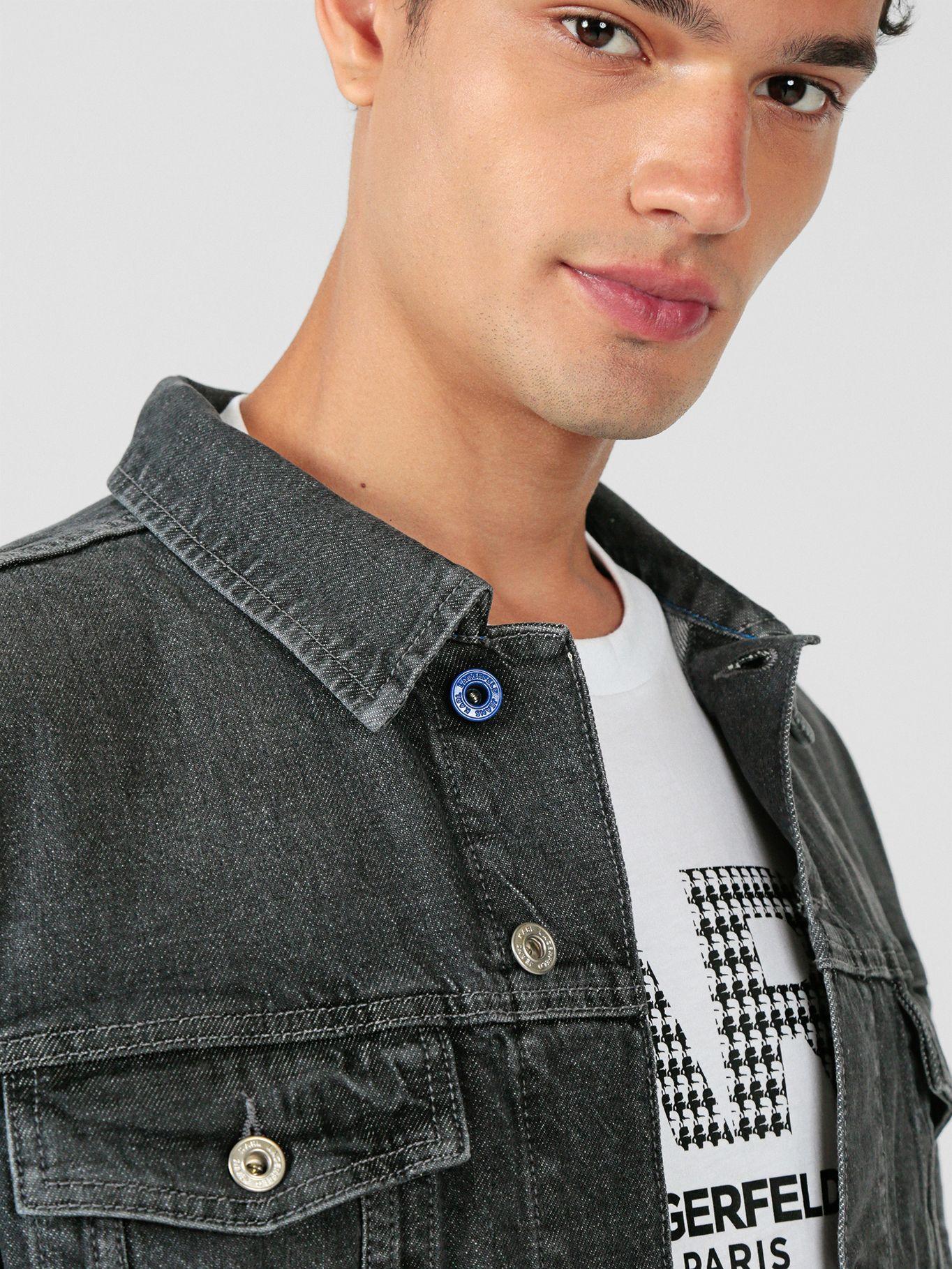 Chaqueta regular denim bolsillo Negro Karl Lagerfeld-5