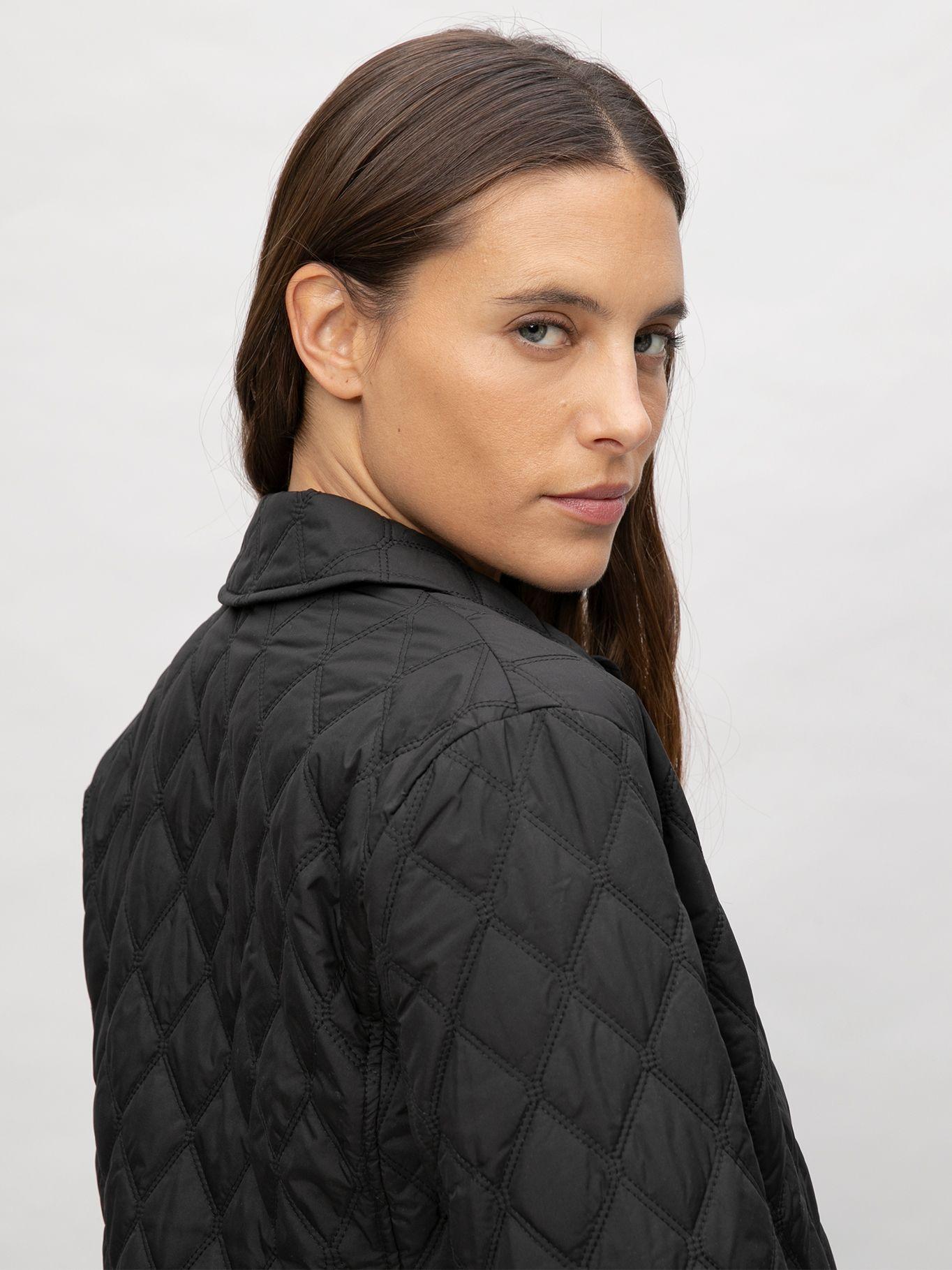 Chaqueta ligera acolchada con rombos Negro Karl-4