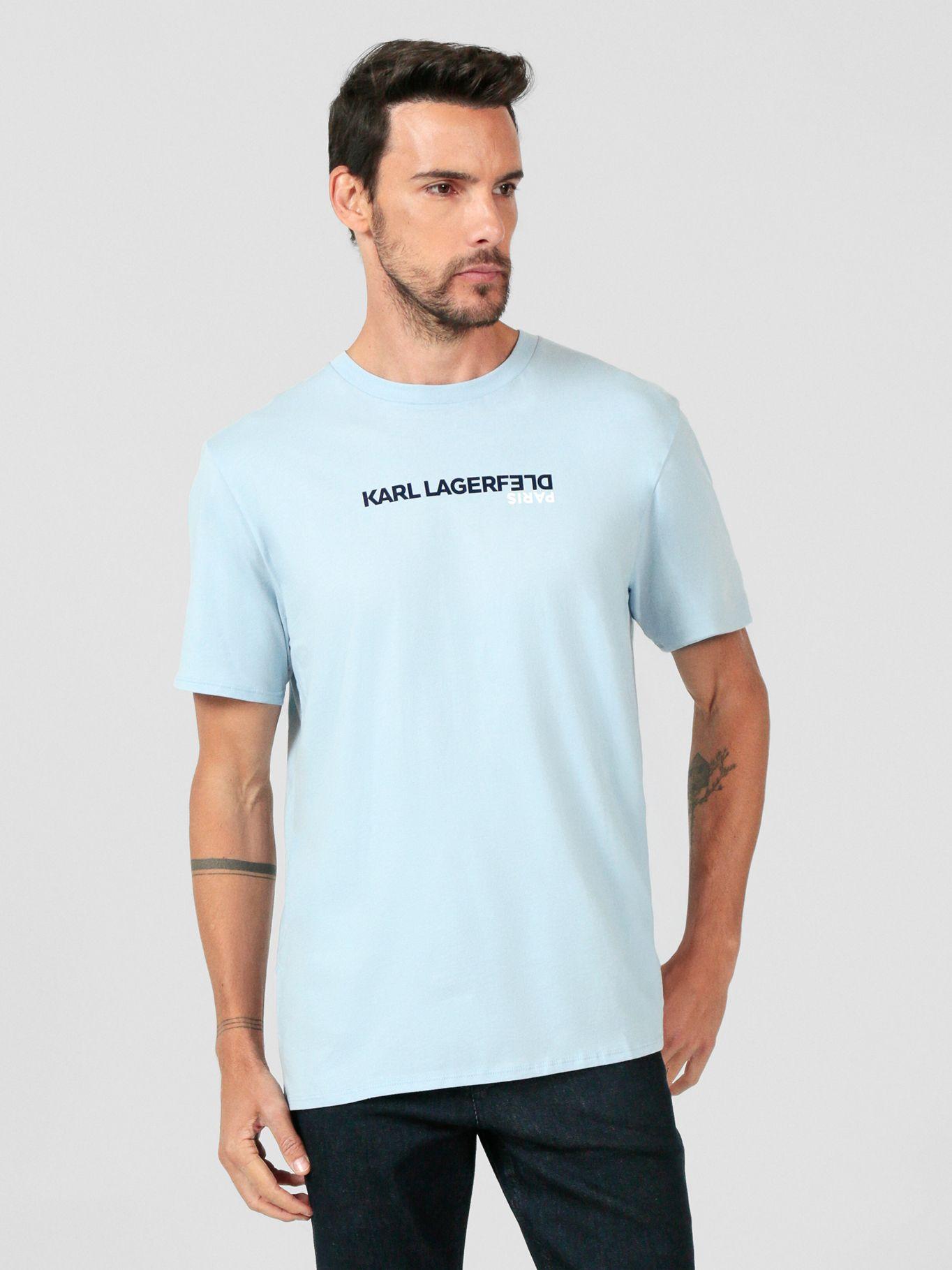 Polera con logo- invertido Blanco Karl Lagerfeld-0