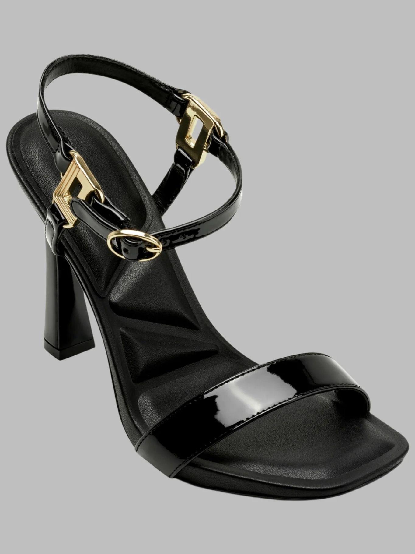 Sandalias de tacón tira al tobillo Negro Karl Lagerfeld-0