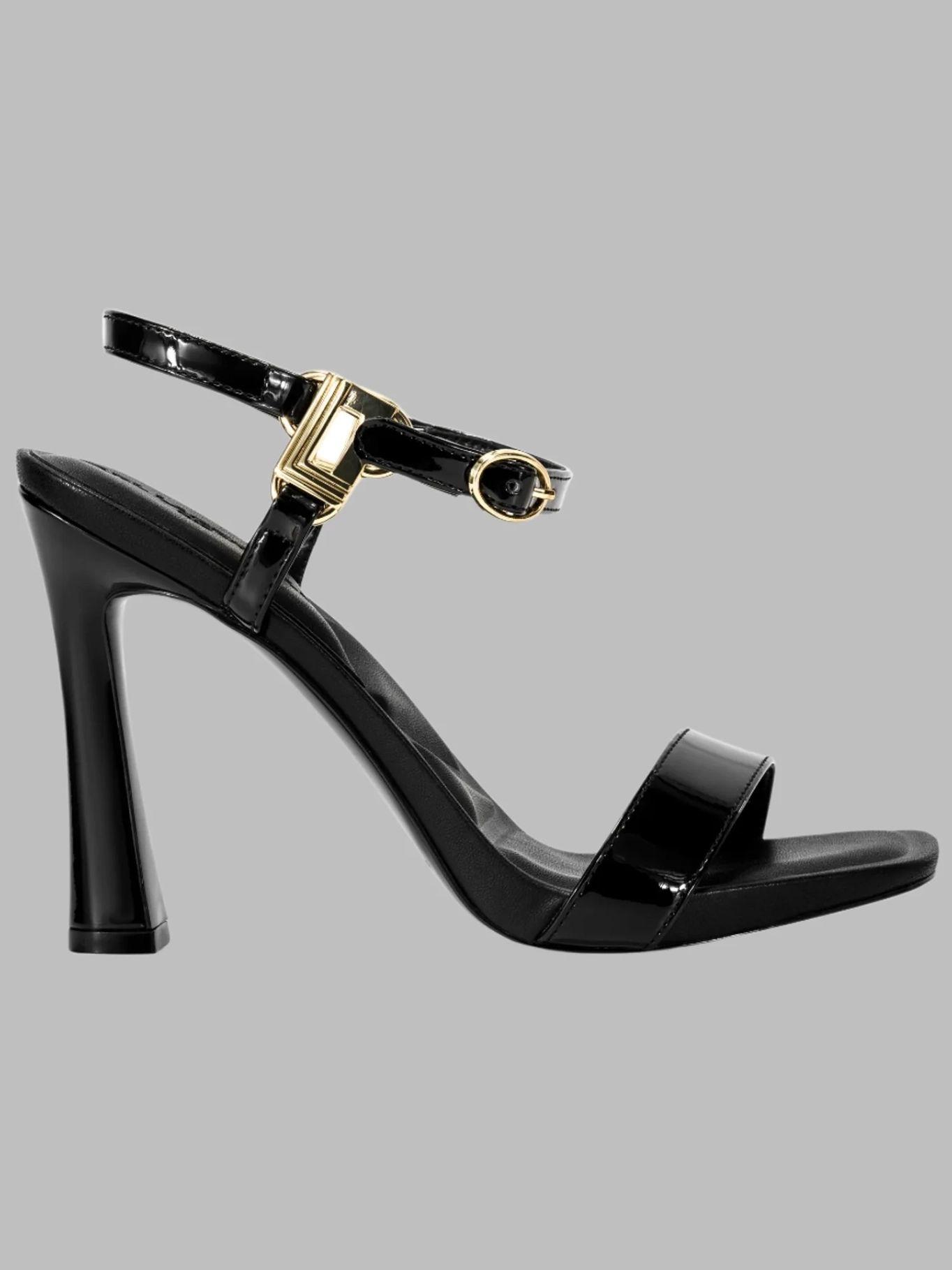 Sandalias de tacón tira al tobillo Negro Karl Lagerfeld-4