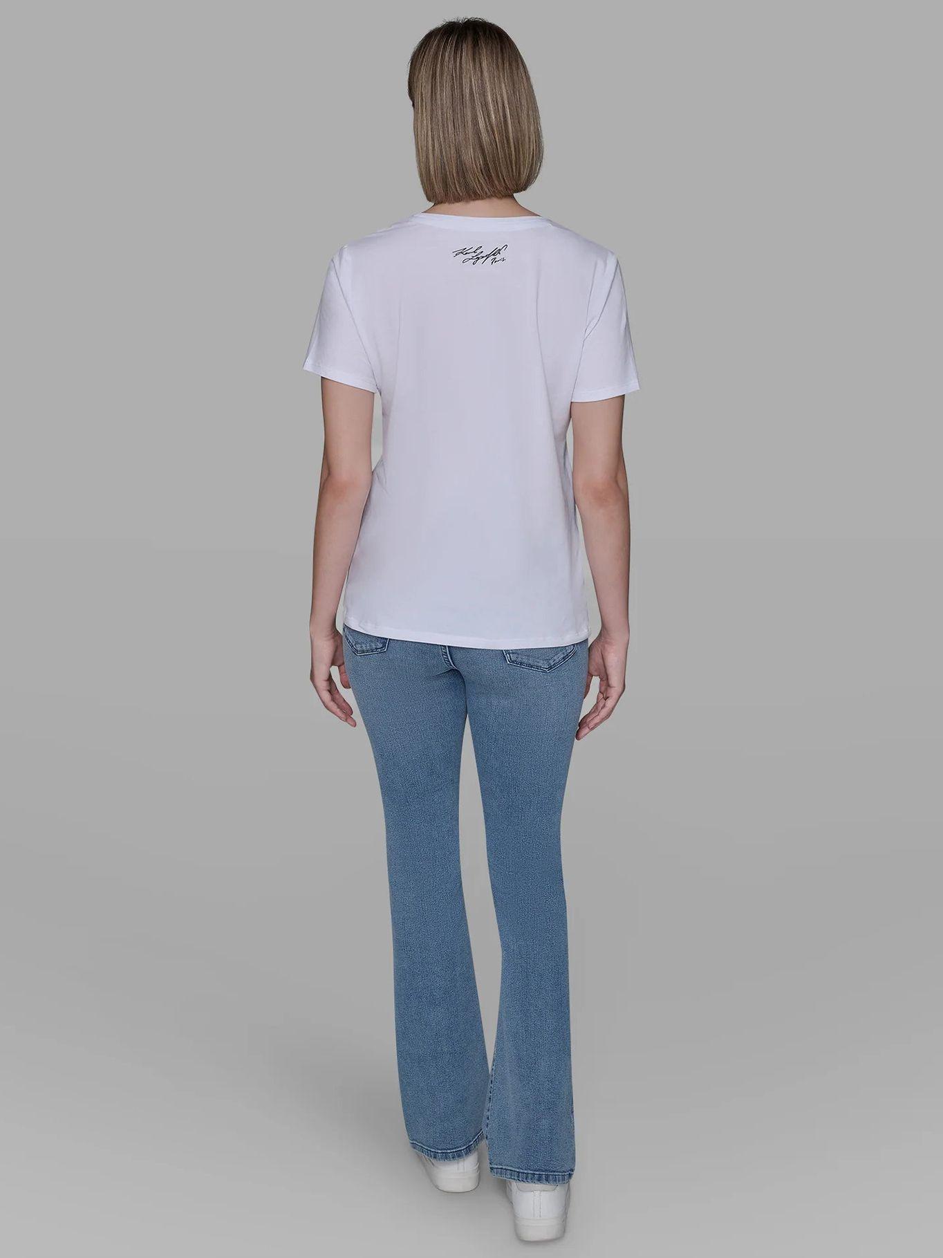 Polera estampado gráfico Choupette parisino Blanco-2