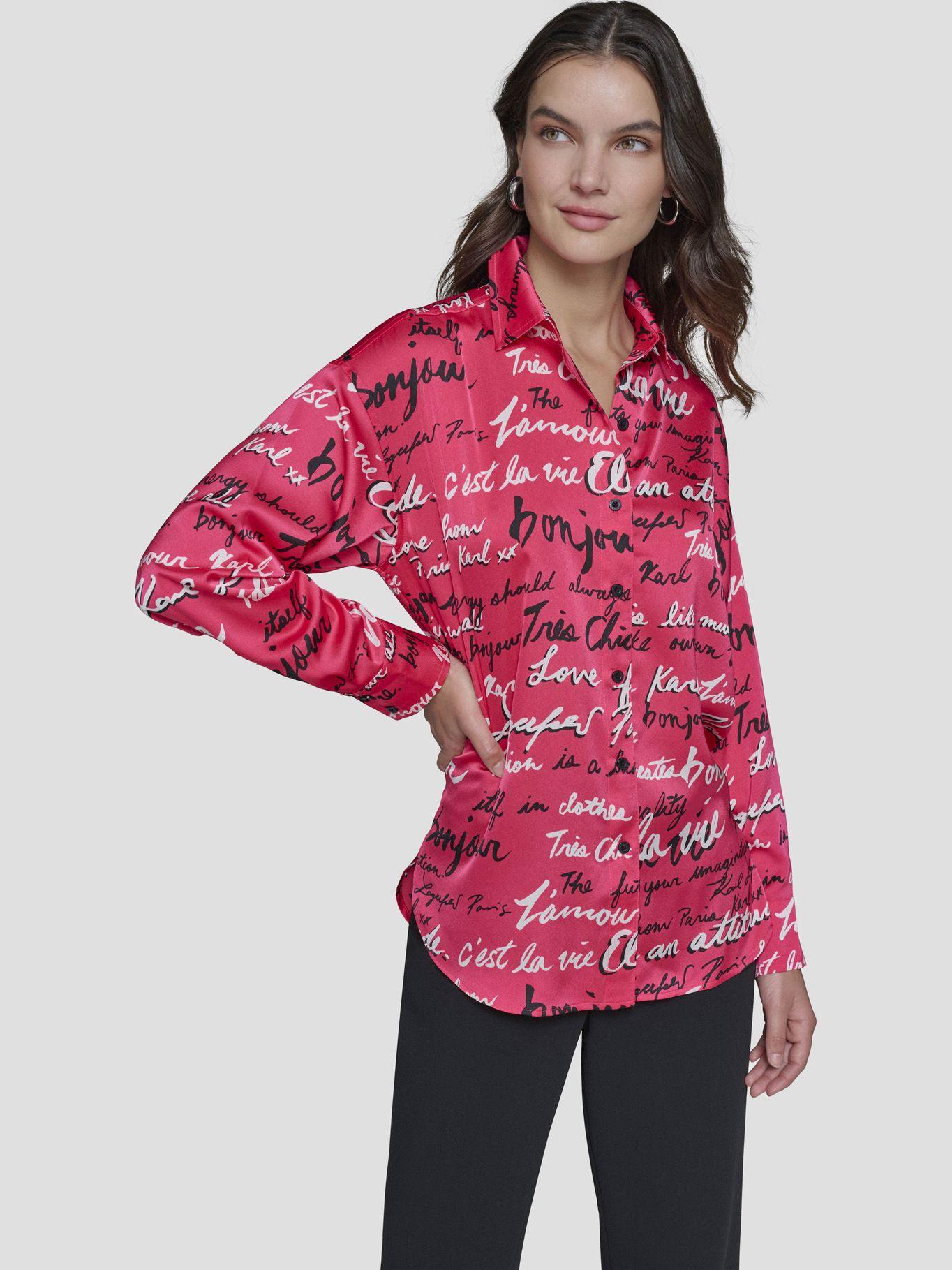 Blusa estampada manga larga-0