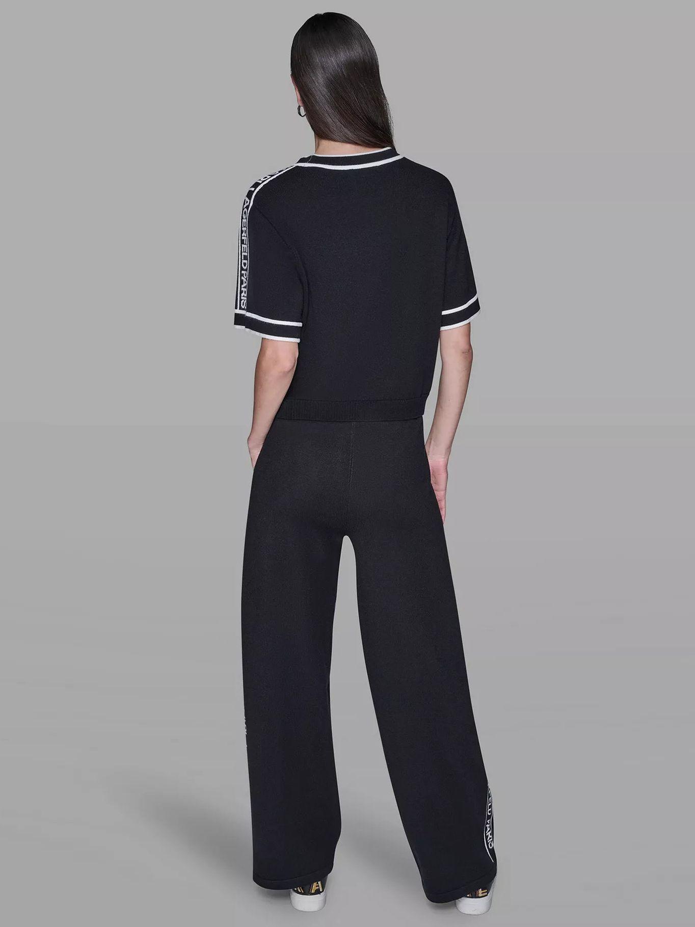 Sweater cuello redondo cinta logo Negro Karl Lagerfeld-2