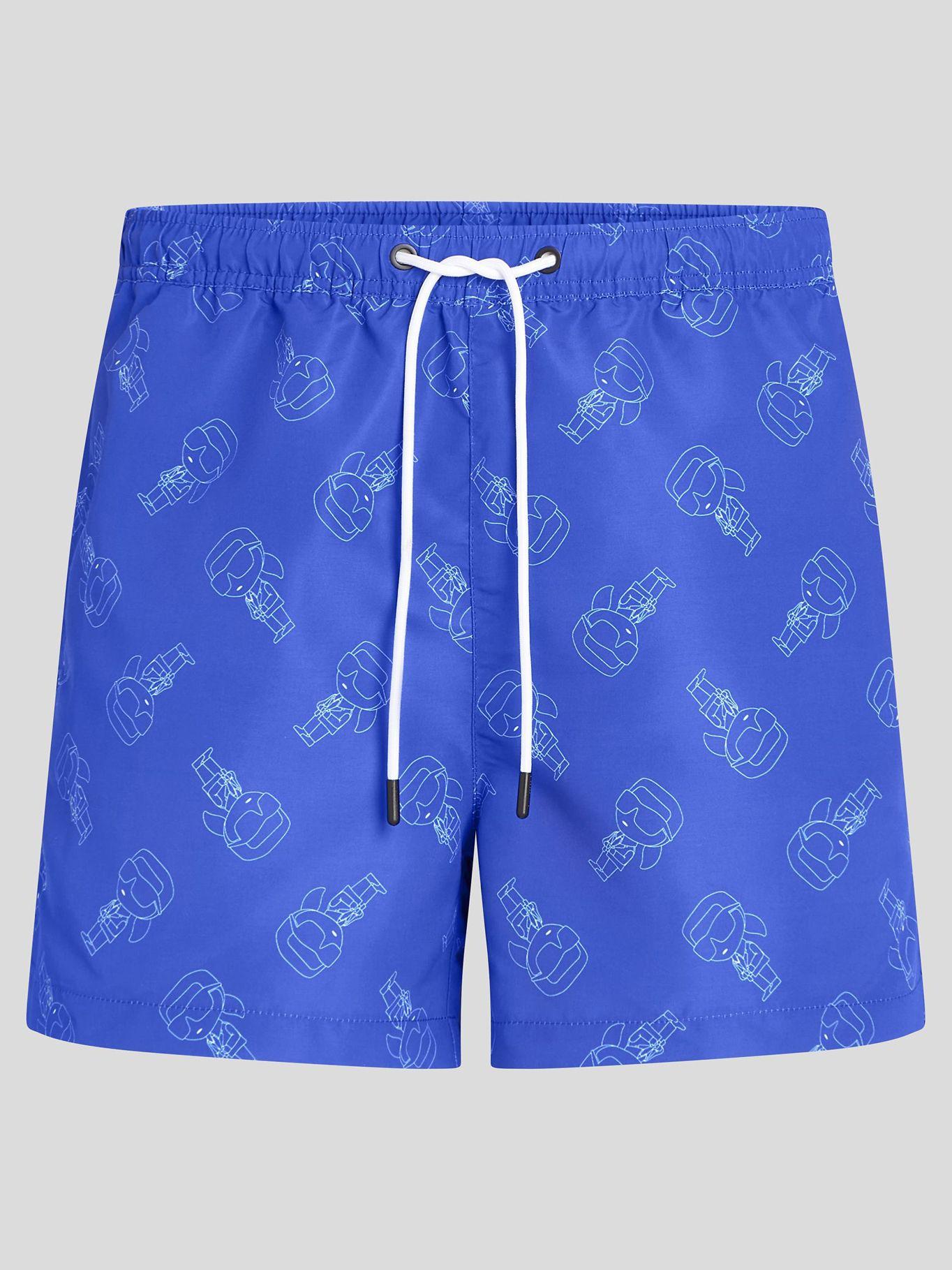 Traje de baño estampado corto IKON Azul Karl Lagerfeld-0