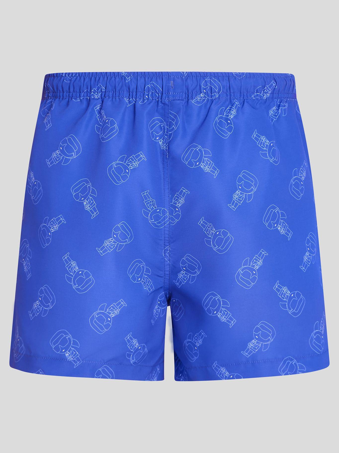 Traje de baño estampado corto IKON Azul Karl Lagerfeld-1