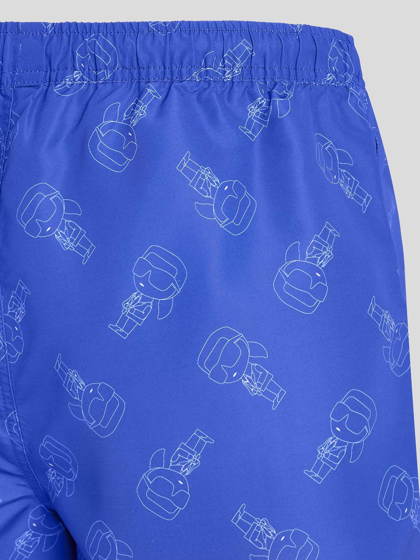 Traje de baño estampado corto IKON Azul Karl Lagerfeld-2