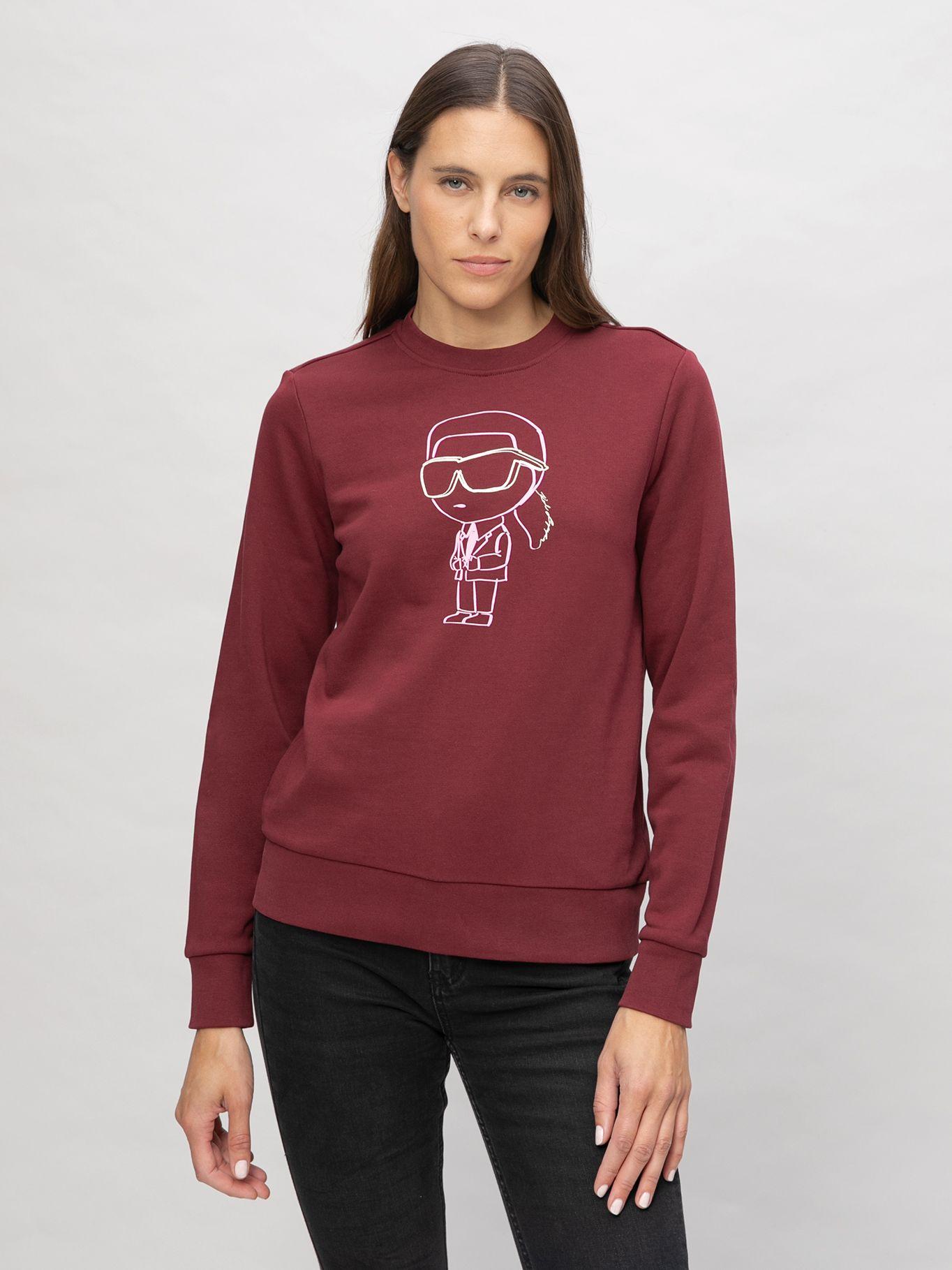 Polerón con estampado Ikon Lila Karl Lagerfeld-0