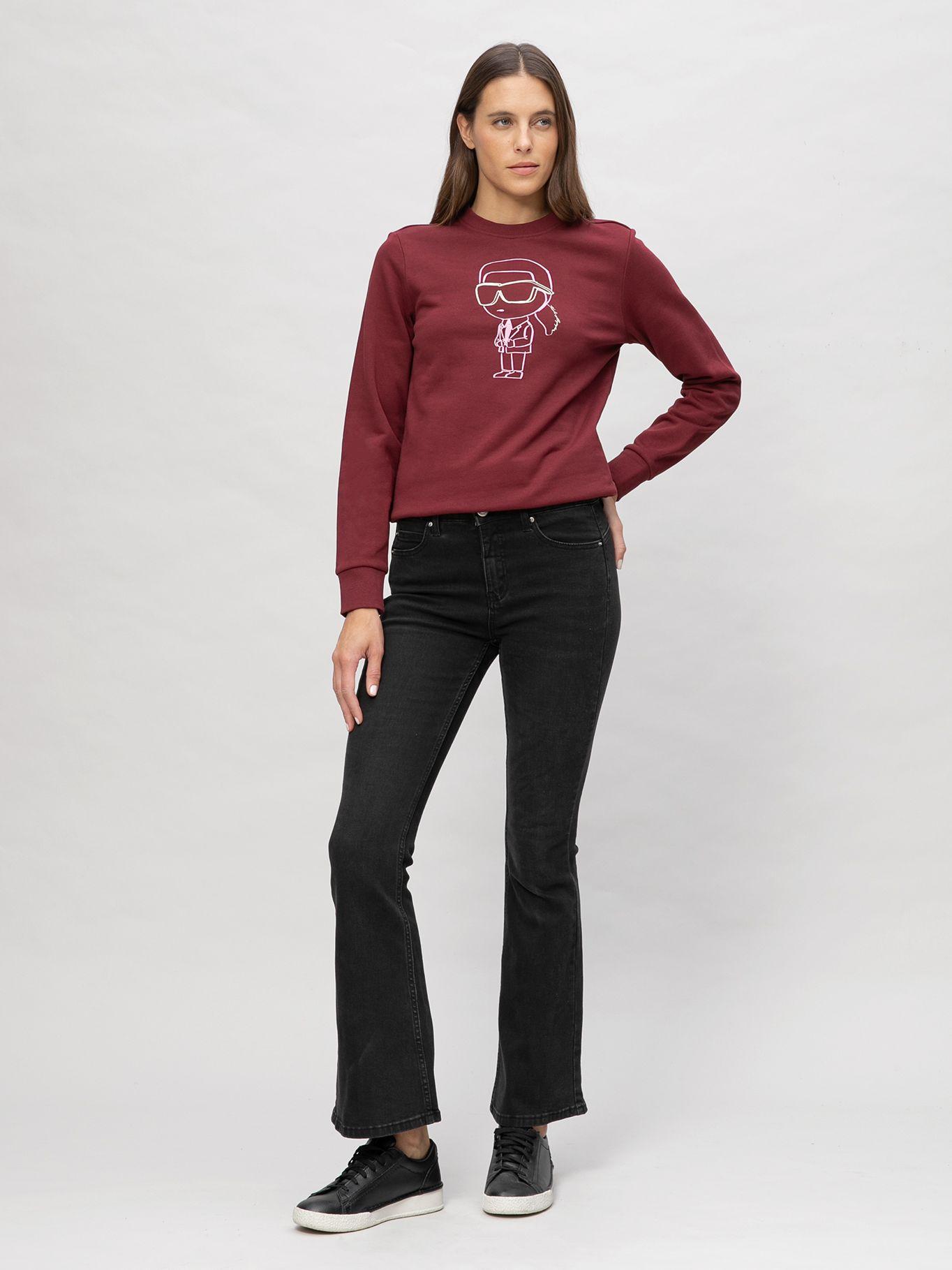 Polerón con estampado Ikon Lila Karl Lagerfeld-1