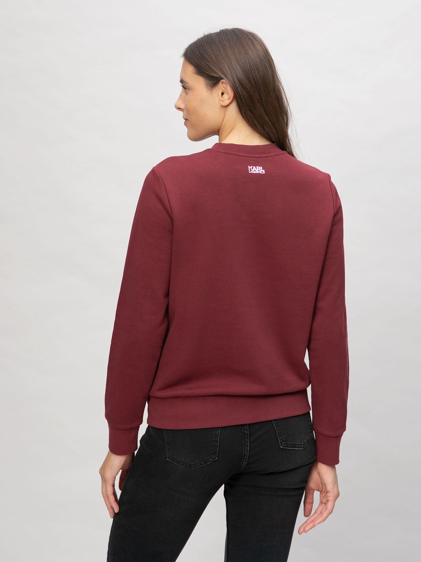 Polerón con estampado Ikon Lila Karl Lagerfeld-2