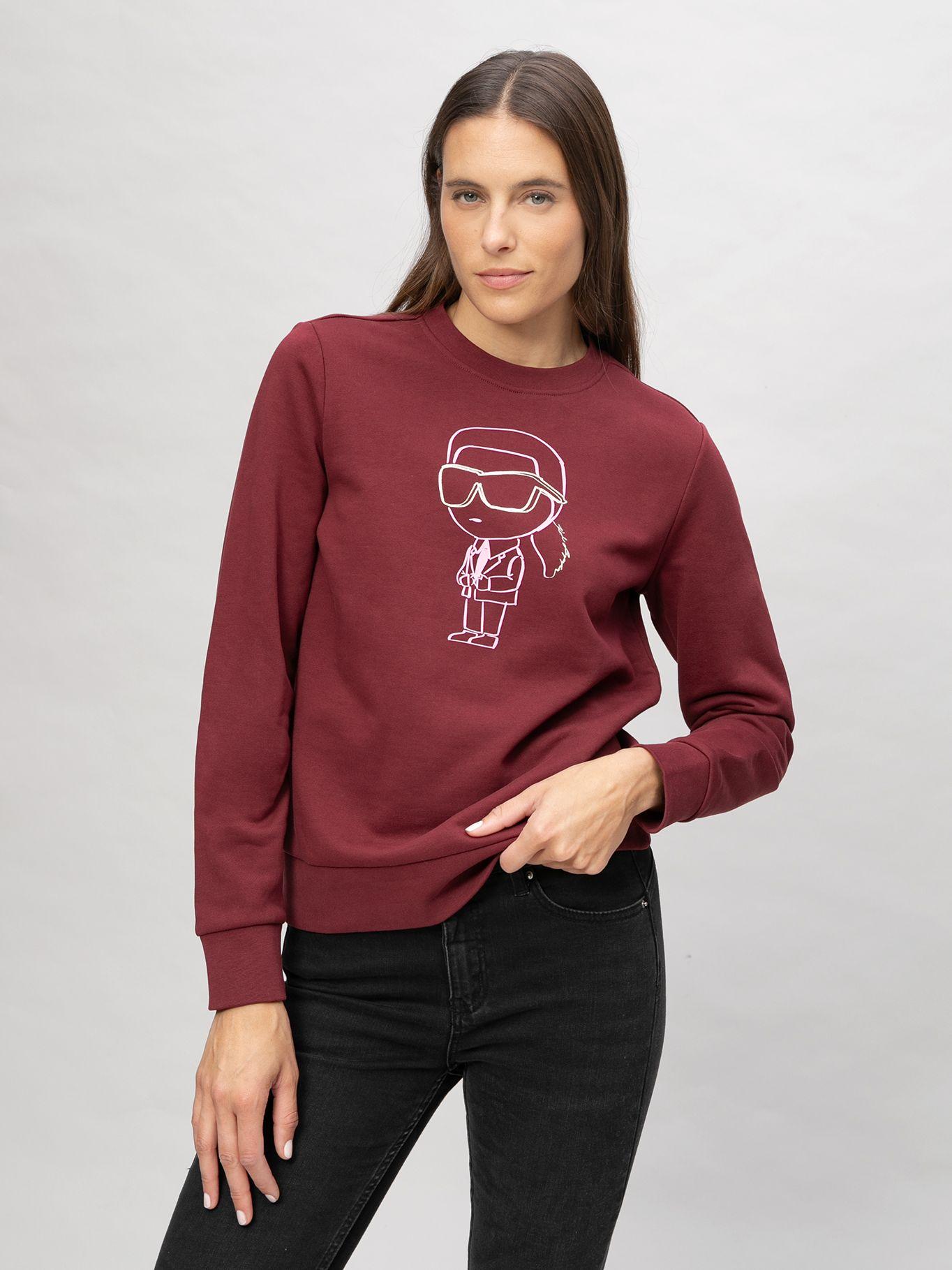 Polerón con estampado Ikon Lila Karl Lagerfeld-3