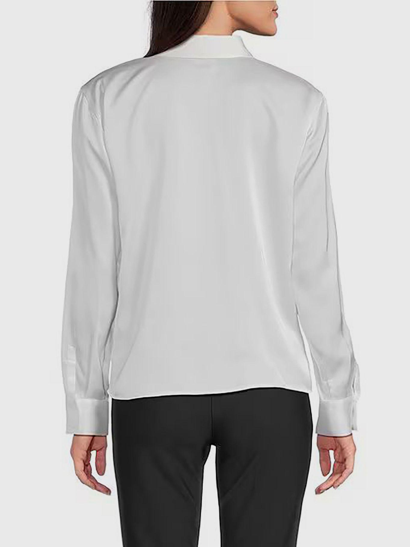 Camisa manga larga estampado frontal ciudad Blanco-2