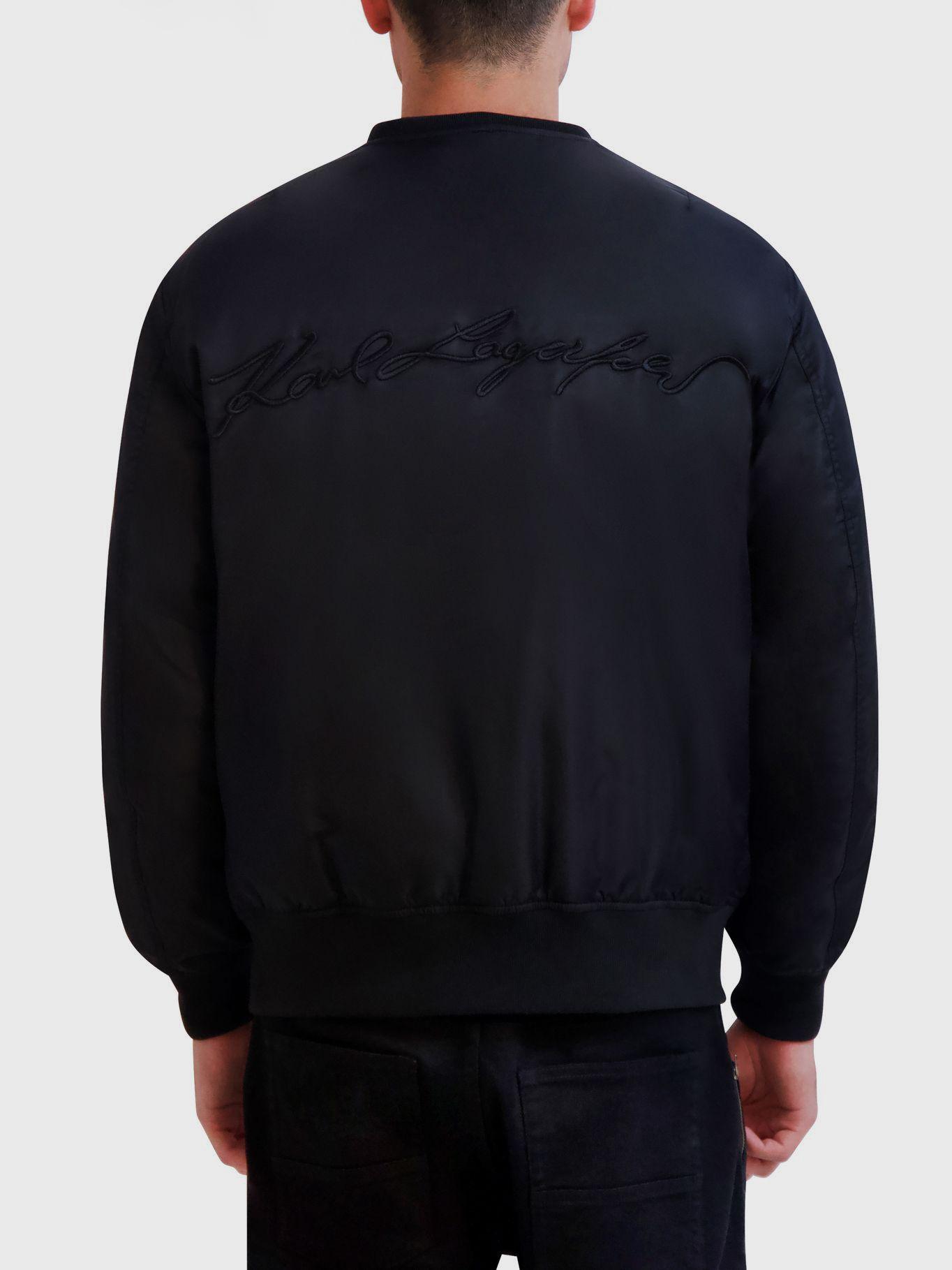 Chaqueta bomber de nylon con cierre completo-2