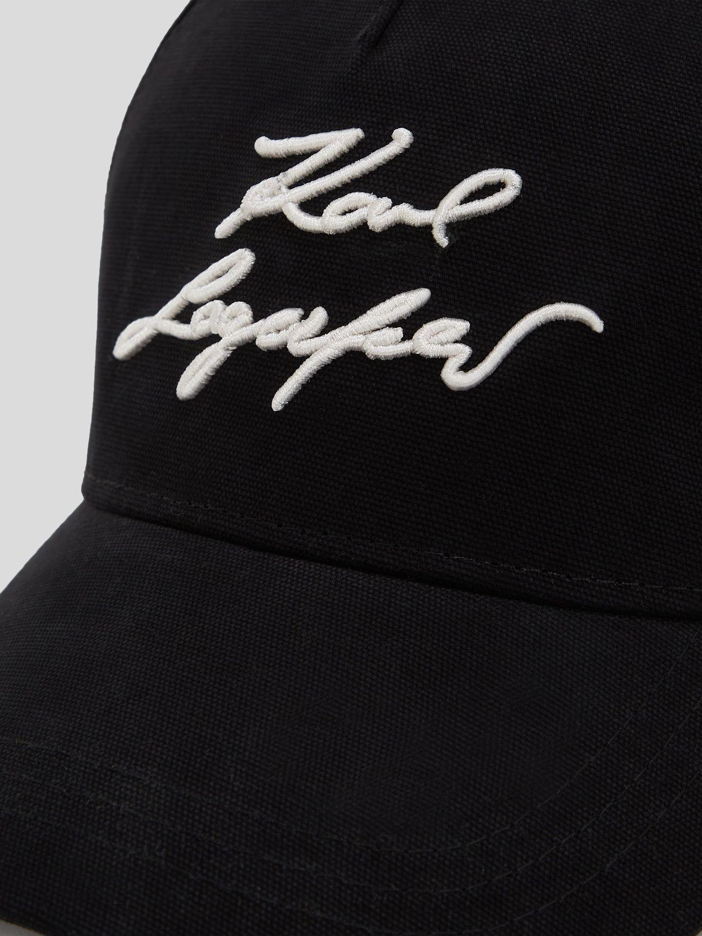 Jockey con firma bordada en relieve Negro Karl-2