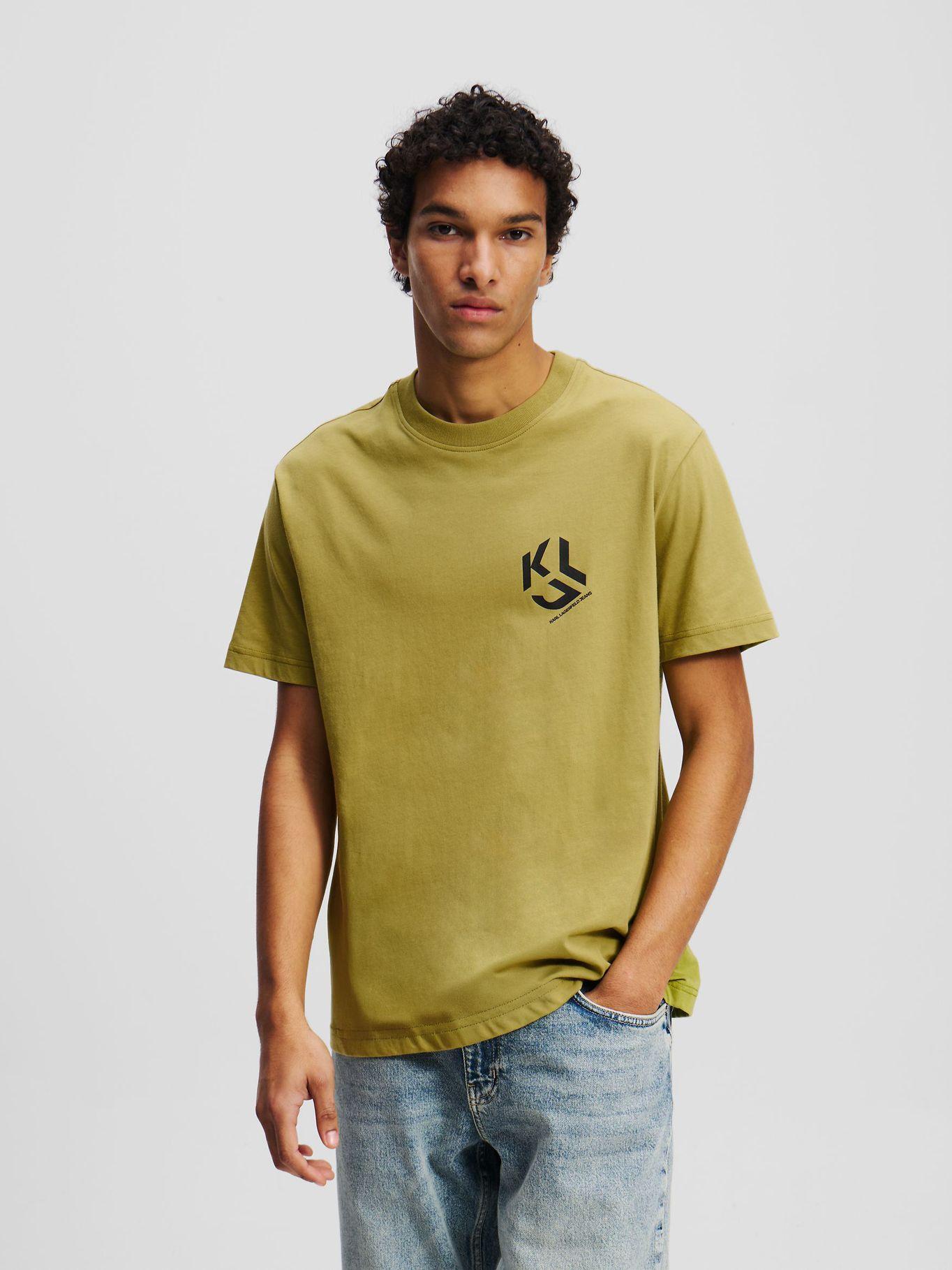 Polera regular con mono Verde Karl Lagerfeld-0