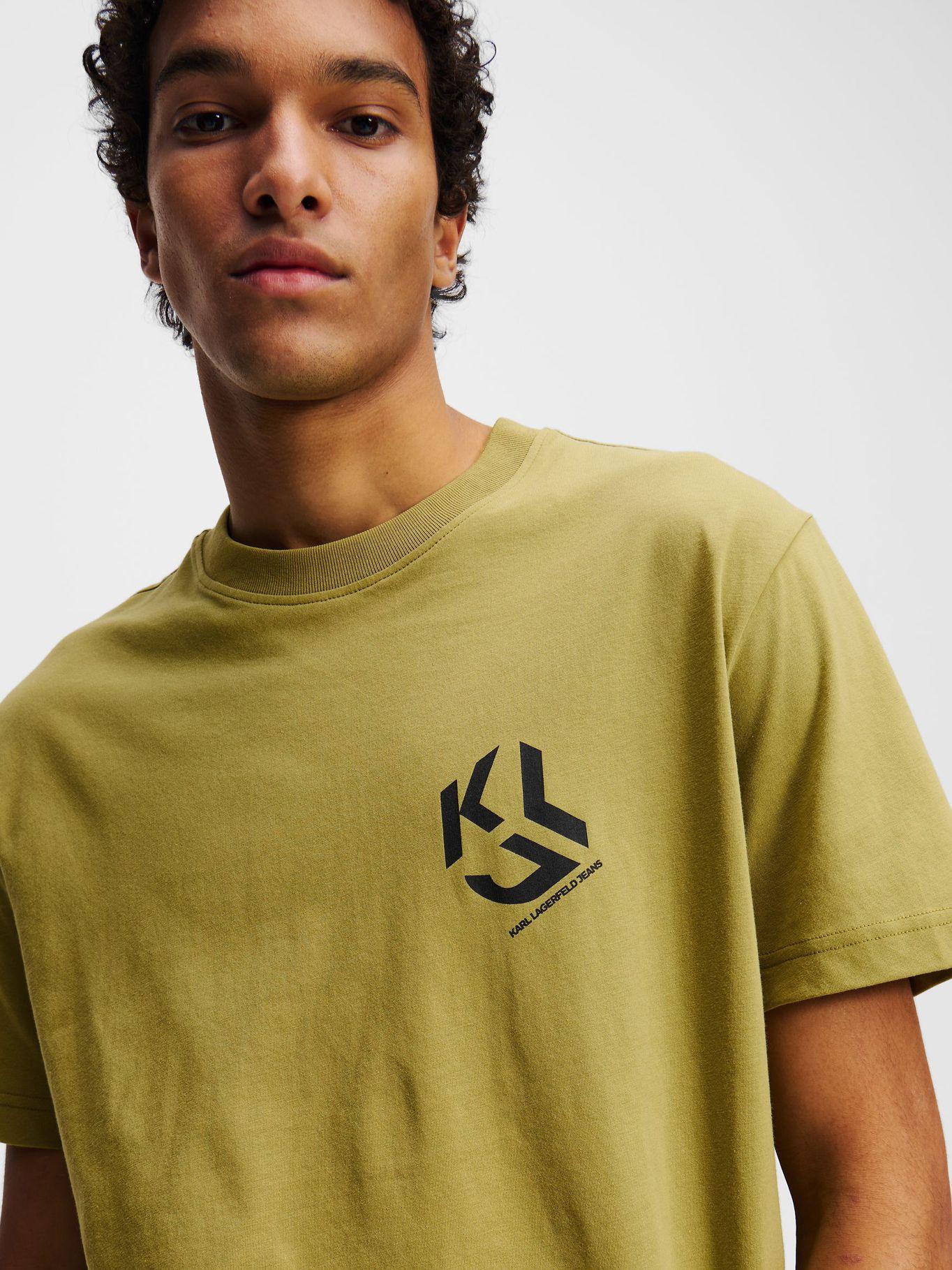 Polera regular con mono Verde Karl Lagerfeld-3