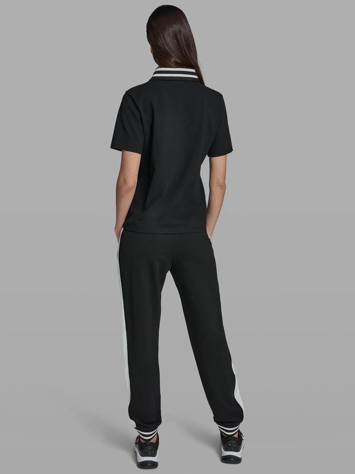 Polo con parche de Karl Negro Karl Lagerfeld-2