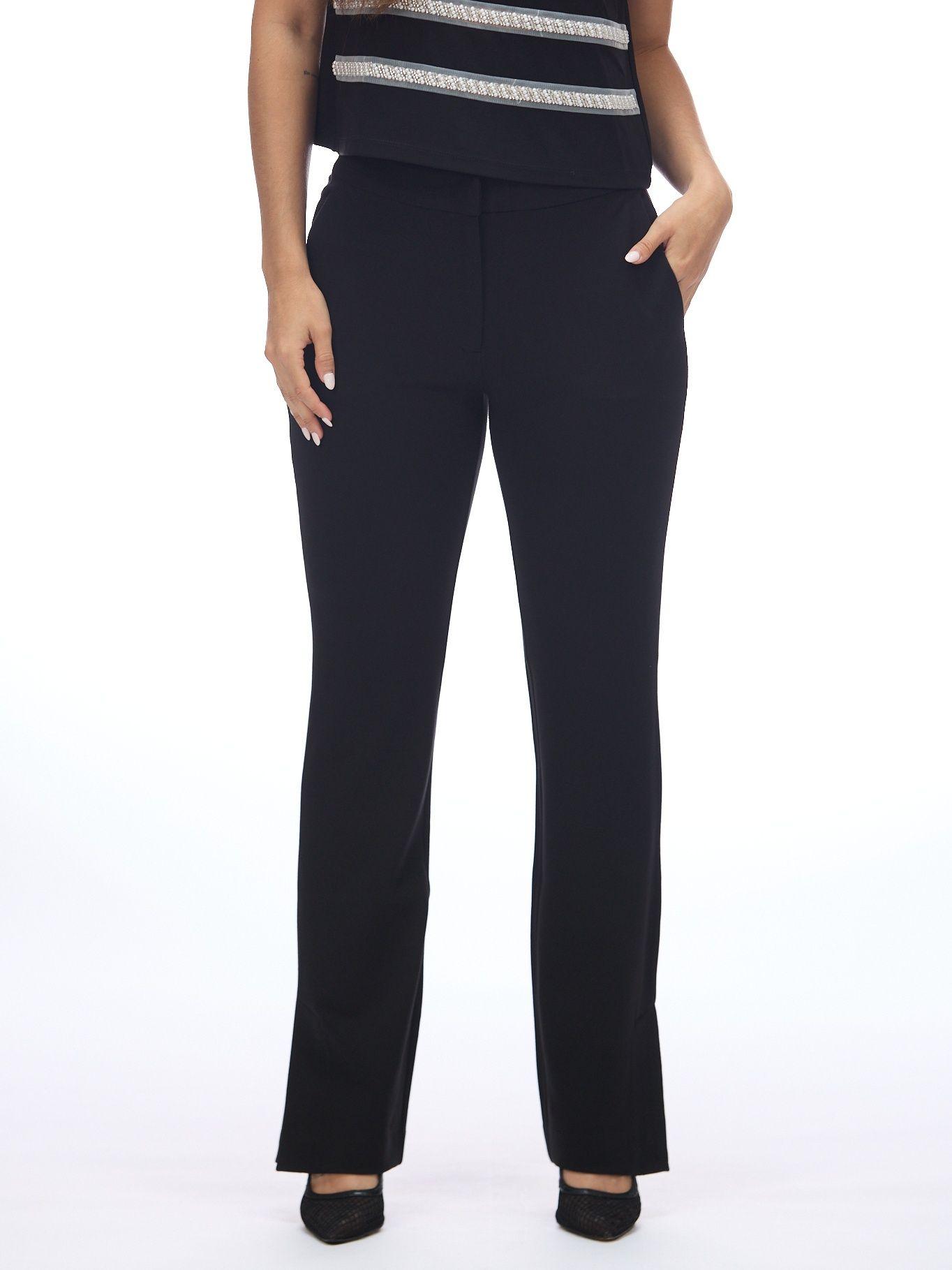 Pantalón elástico abertura lateral Negro Karl Lagerfeld-2
