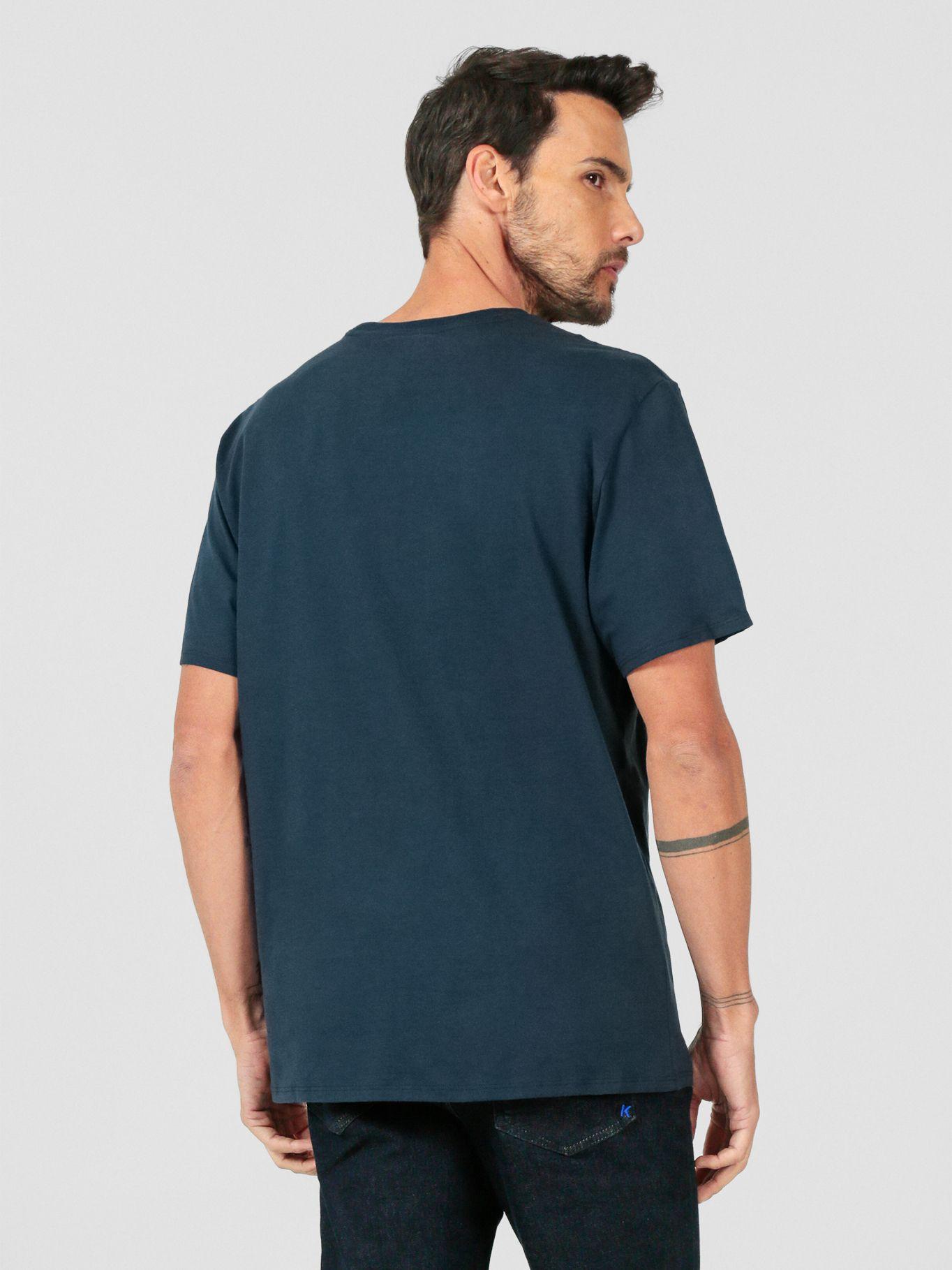 Polera esencial de manga corta Azul Karl Lagerfeld-2