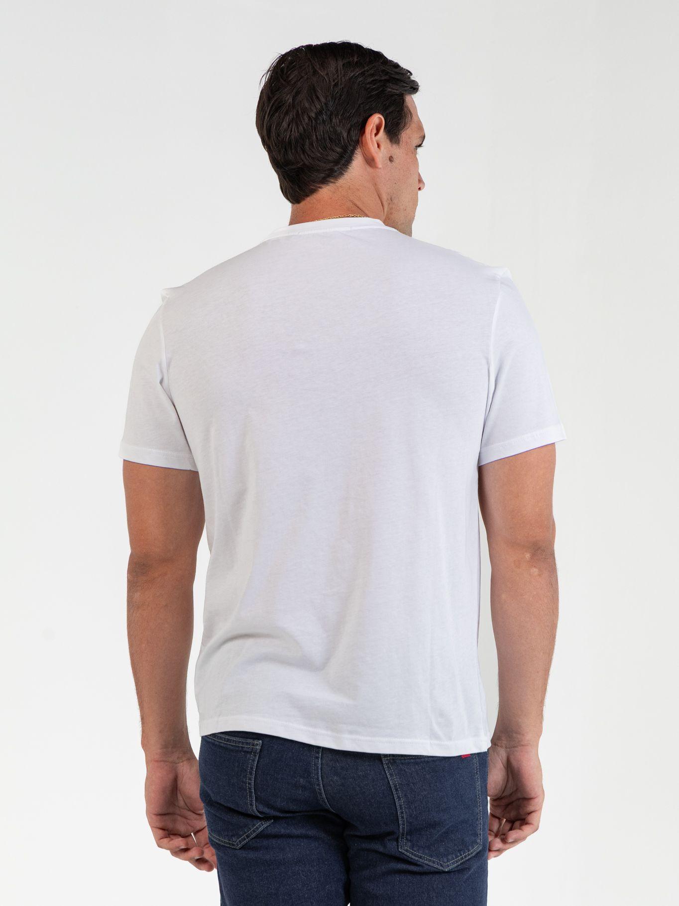 Polera con etiqueta K Logo Blanco Karl Lagerfeld-3