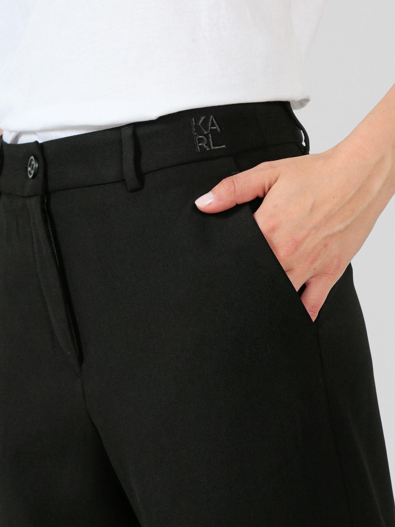 Pantalón de vestir straight Negro Karl Lagerfeld-4