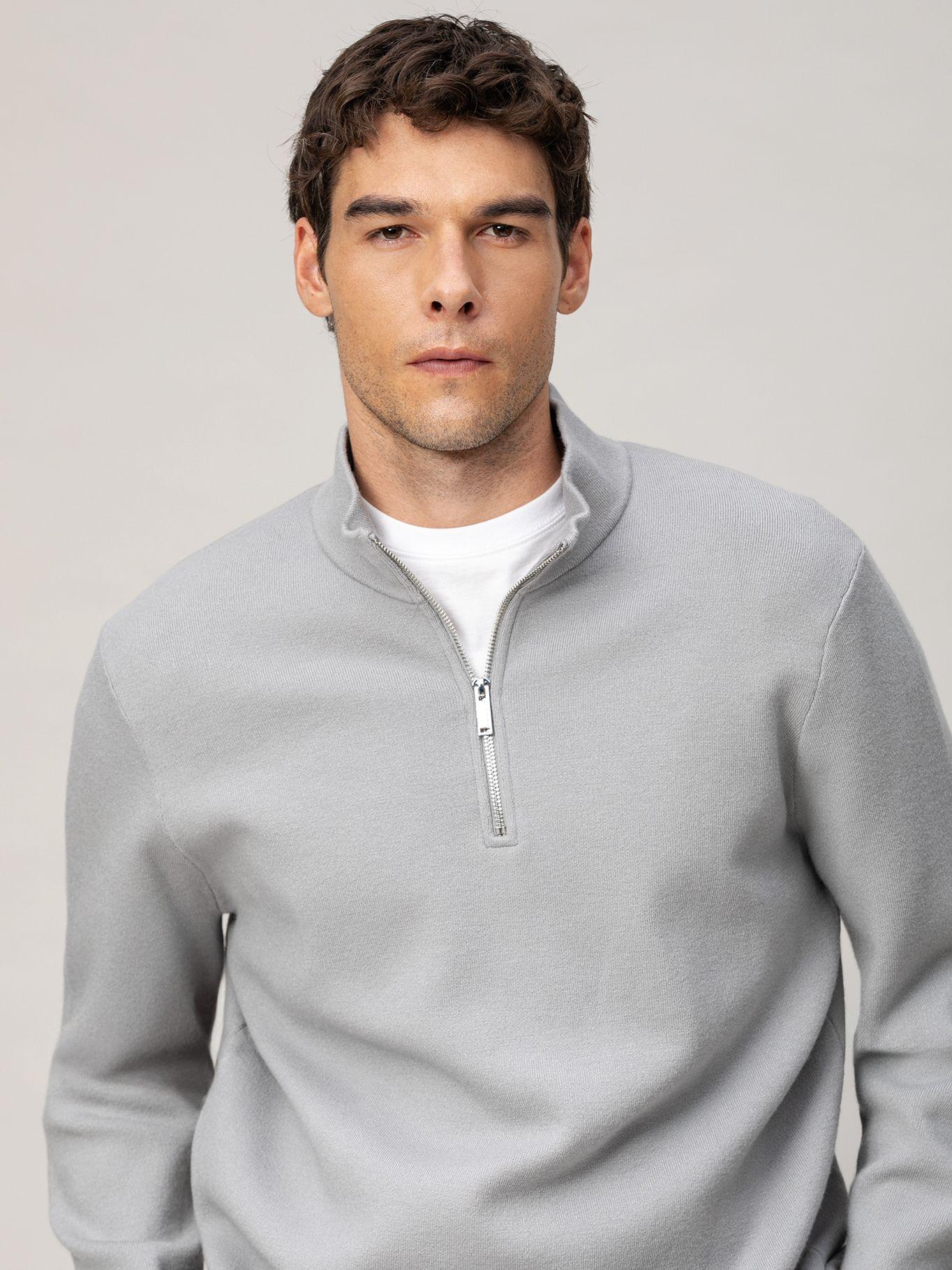 Sweater con cierre un cuarto Negro Karl Lagerfeld-3