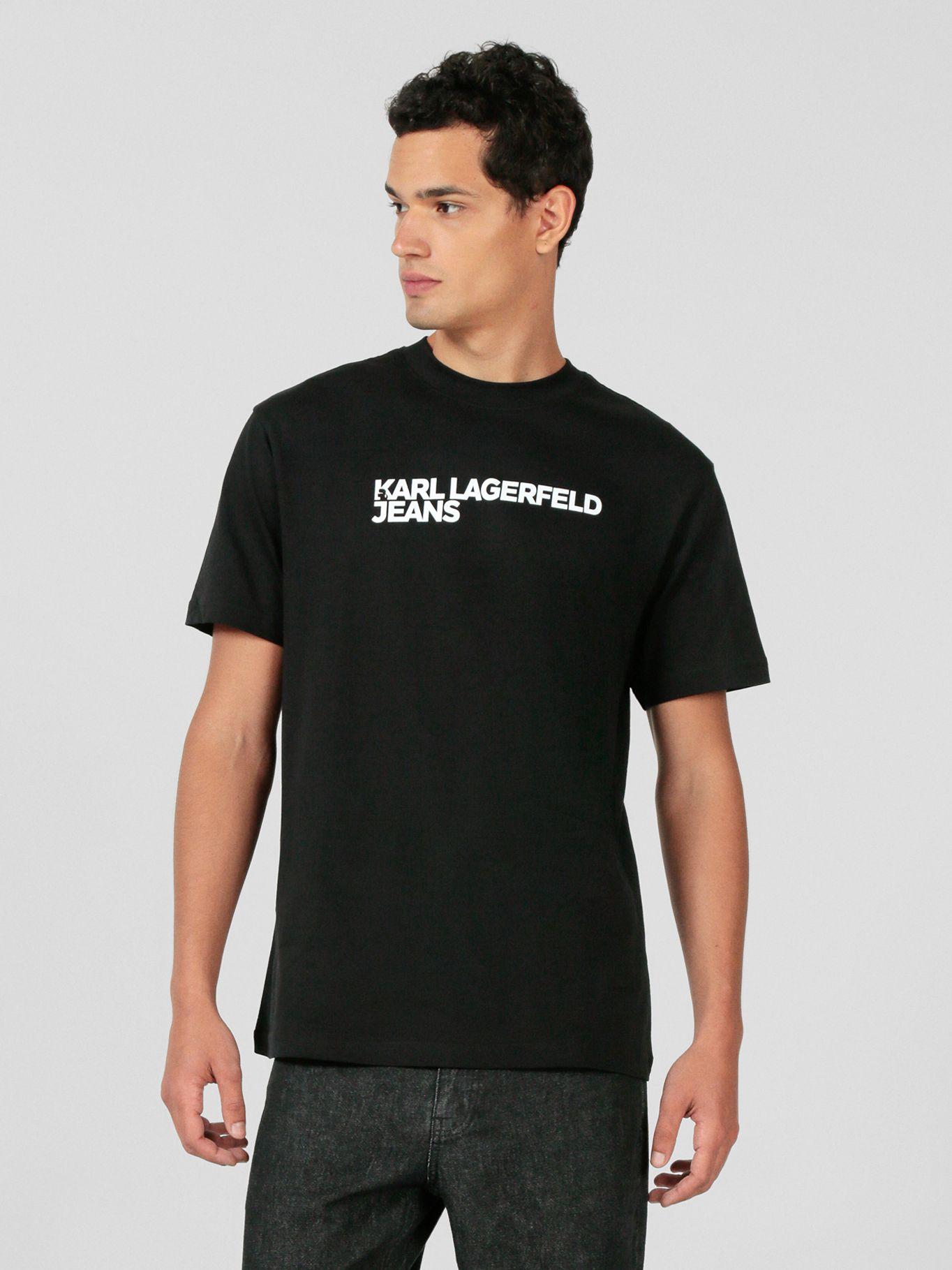 Polera regular essential Negro Karl Lagerfeld-0