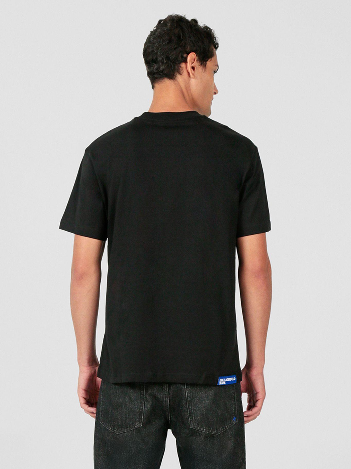 Polera regular essential Negro Karl Lagerfeld-2