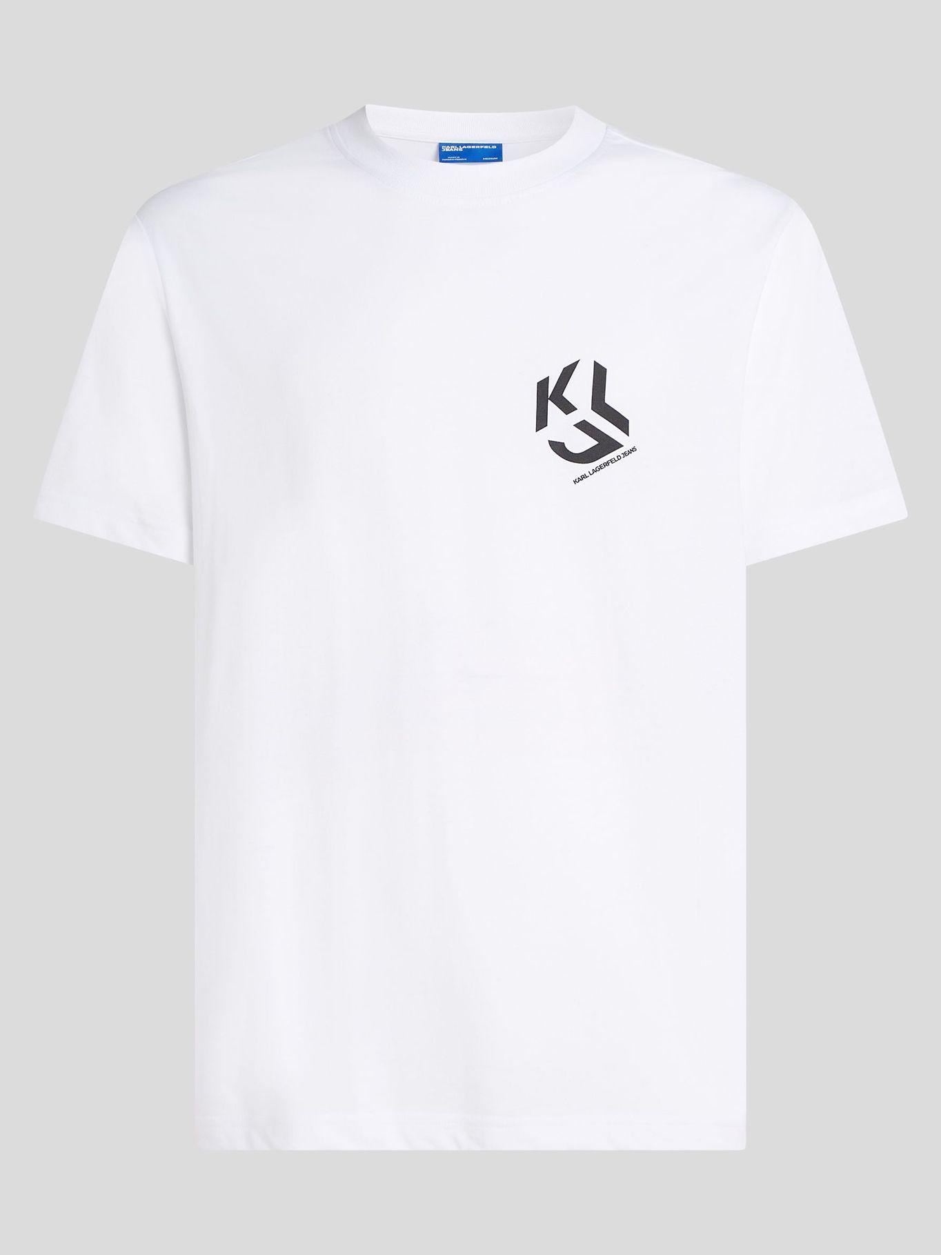 Polera regular con mono Blanco Karl Lagerfeld-4