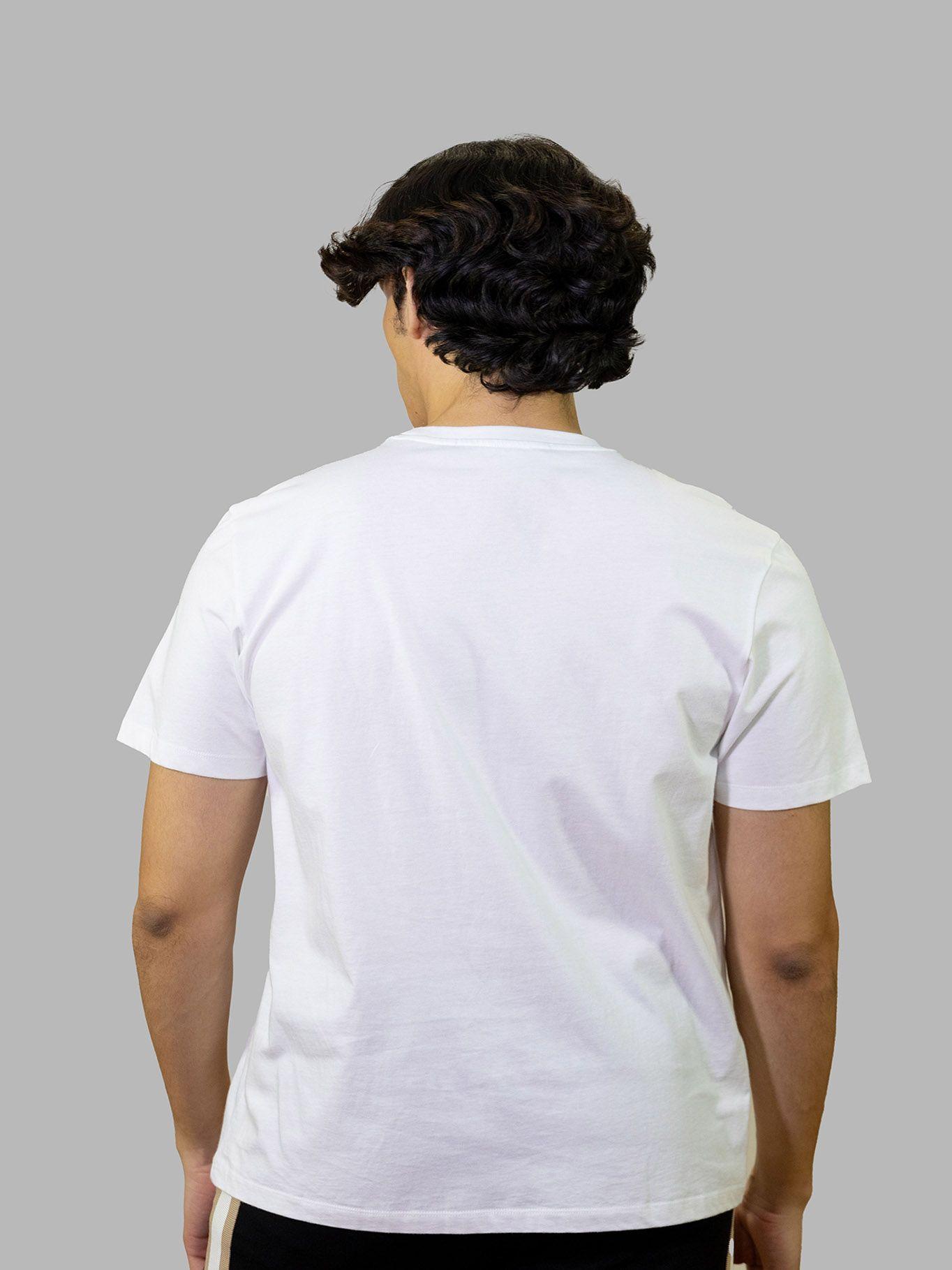 Polera essential de firma bordada Blanco Karl Lagerfeld-1